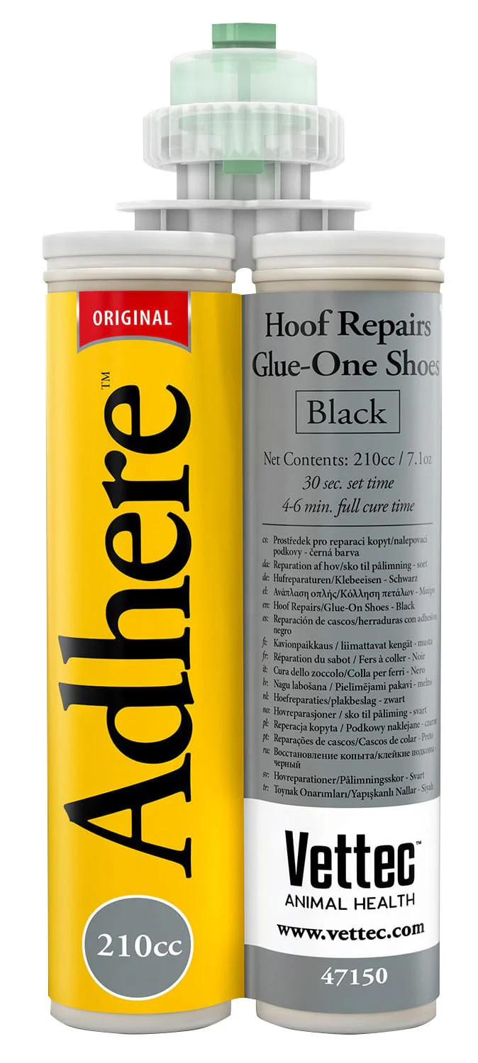 Adhere Glue-On-Shoe and Hoof Repair, 210 cc - Healthber