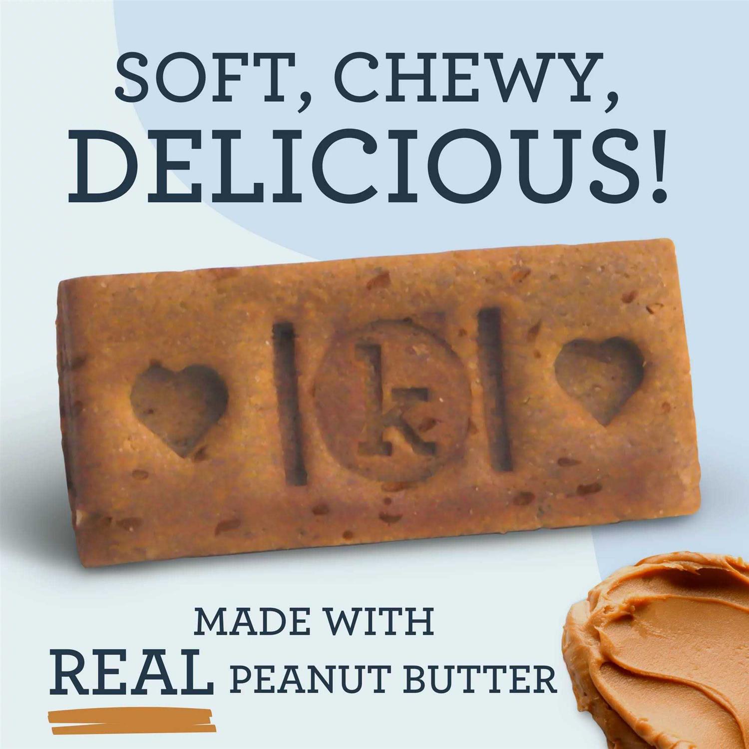 Kradle Calming Bliss Soft Bake Dog Bars Peanut Butter Bacon Flavor - Healthber