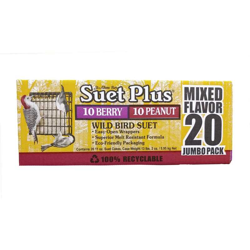 Suet Plus Mixed 20 Pack By Wildlife Sciences - Healthber