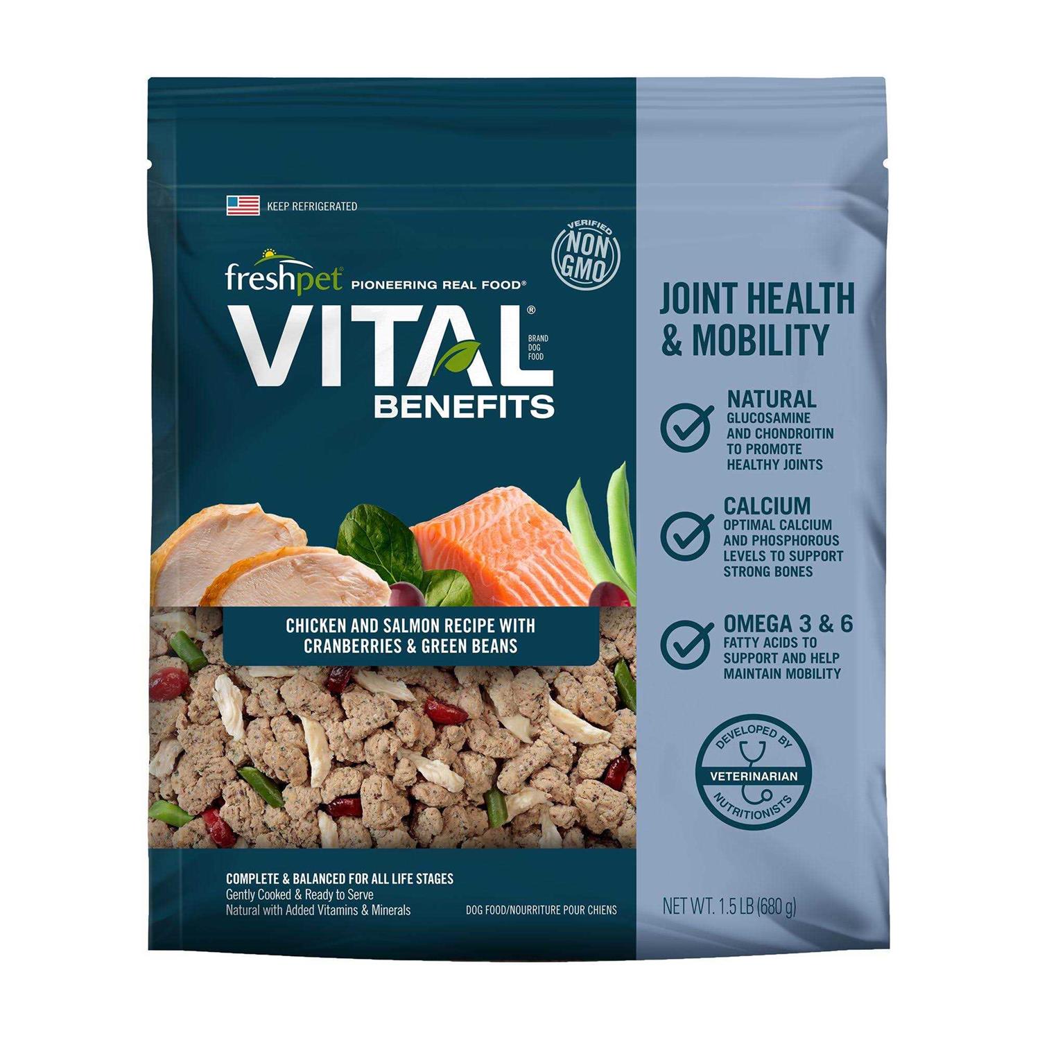 Freshpet Vital Benefits Joint Health All Life Stage Fresh Dog Food - Healthber