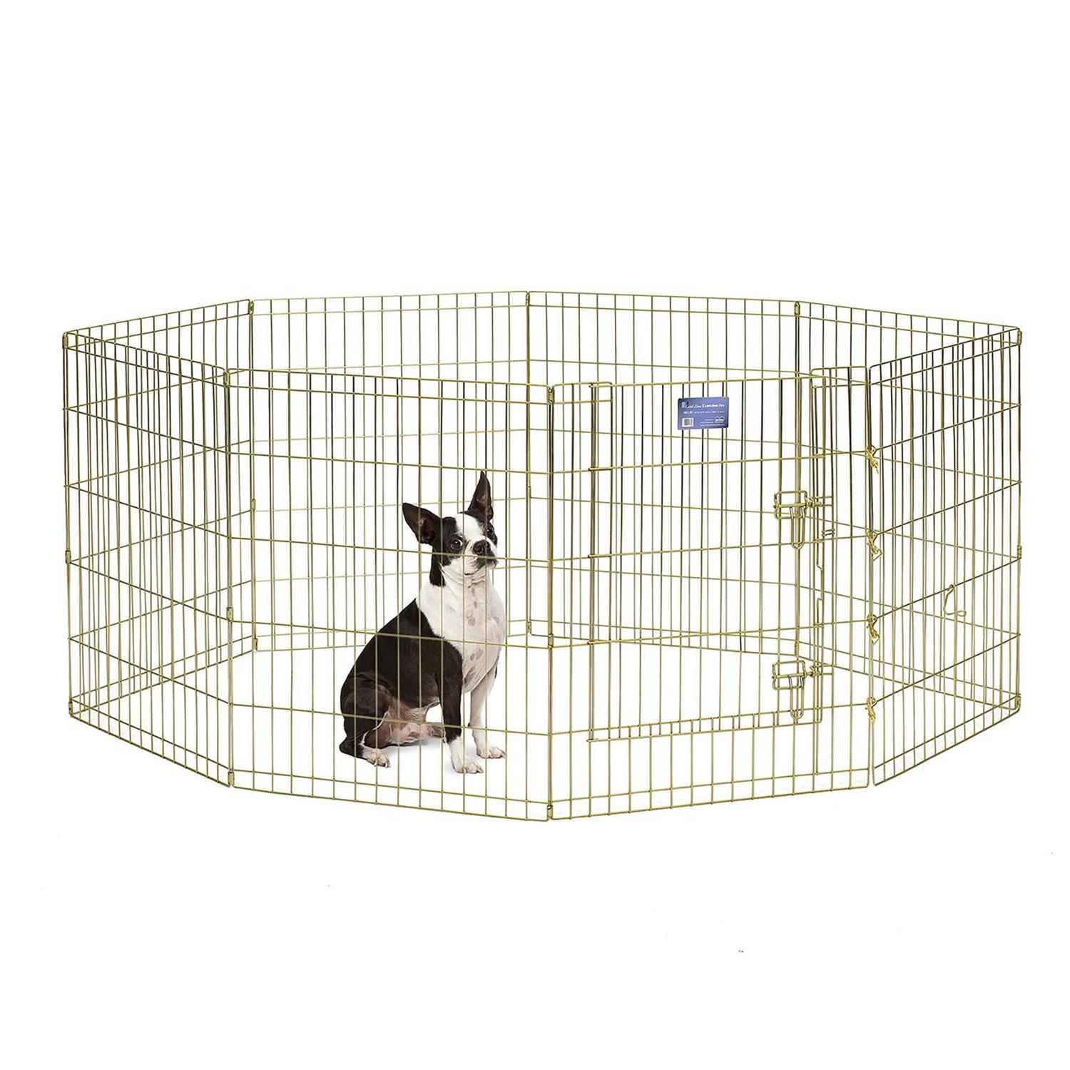Midwest Gold Zinc Pet Exercise Pen - Healthber
