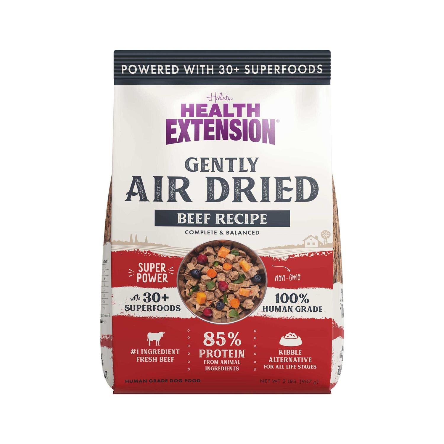 Health Extension Gently Air Dried Beef Recipe Dog Food - Healthber