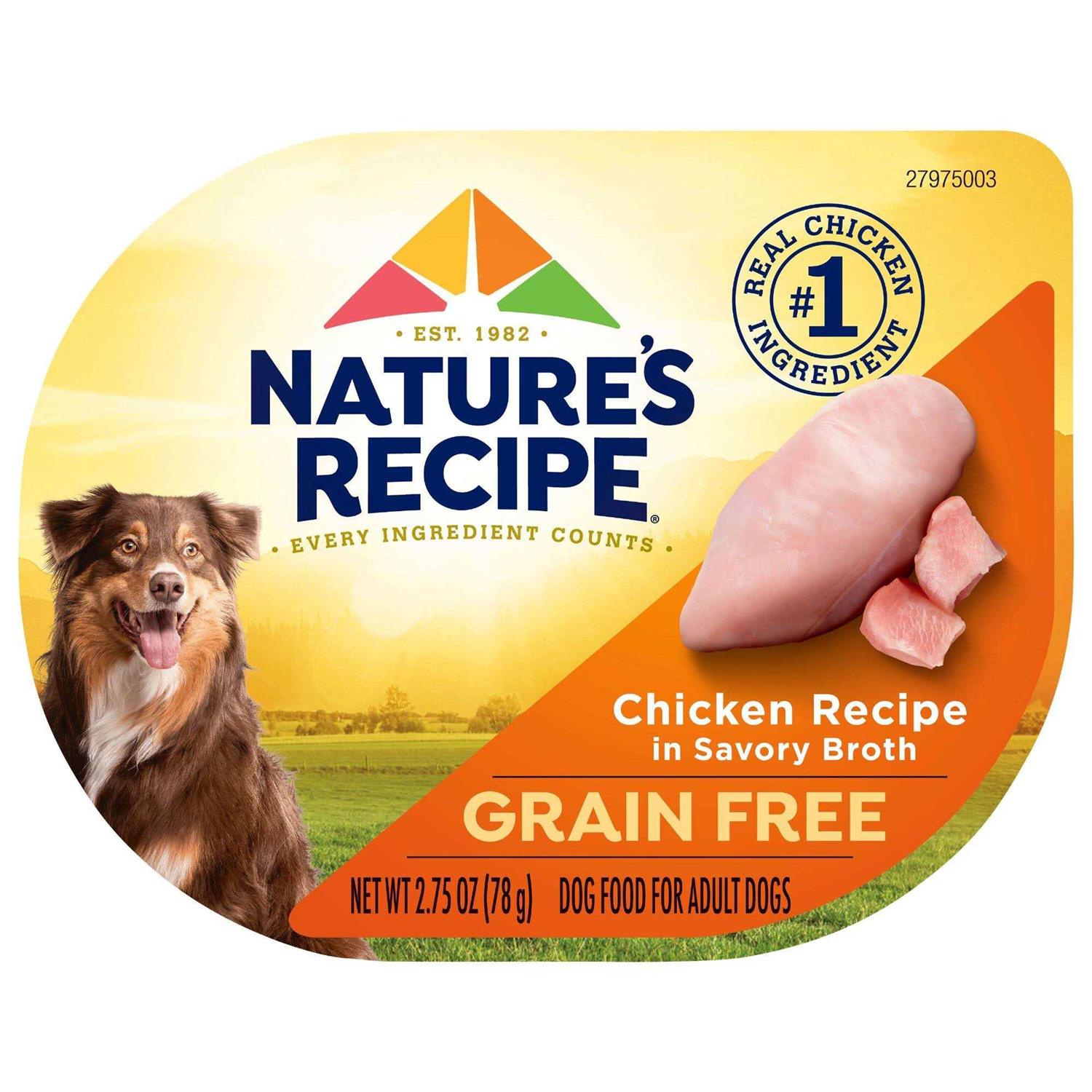 Nature’s Recipe Grain Free Chicken Recipe in Broth Wet Dog Food - Healthber