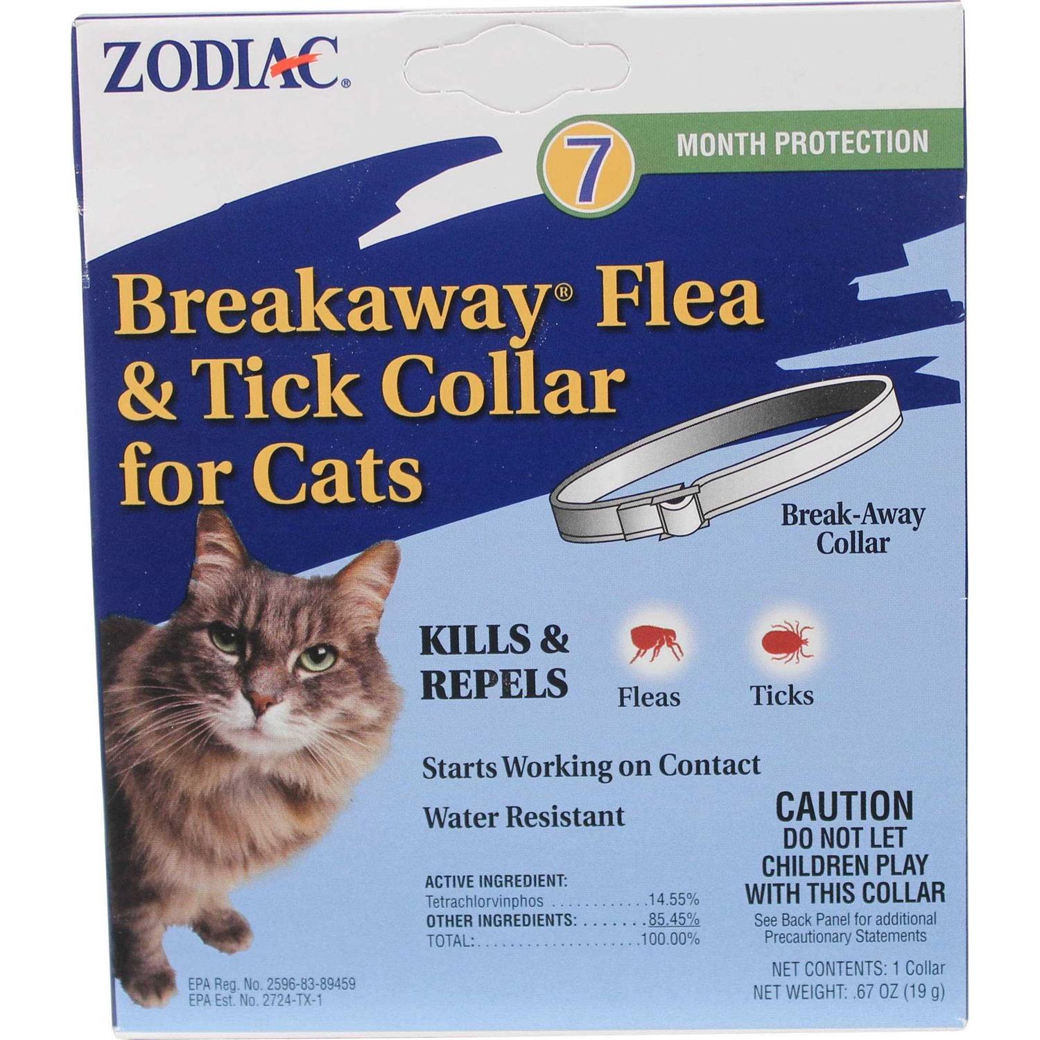 Zodiac Breakaway Flea Tick Collar for Cats - Healthber