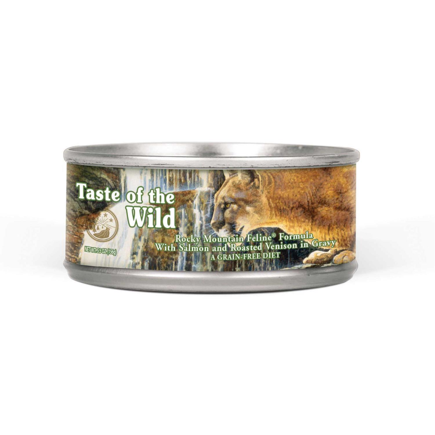 Taste of the Wild Rocky Mountain Canned Cat Food, 3-oz, case of 24 - Healthber