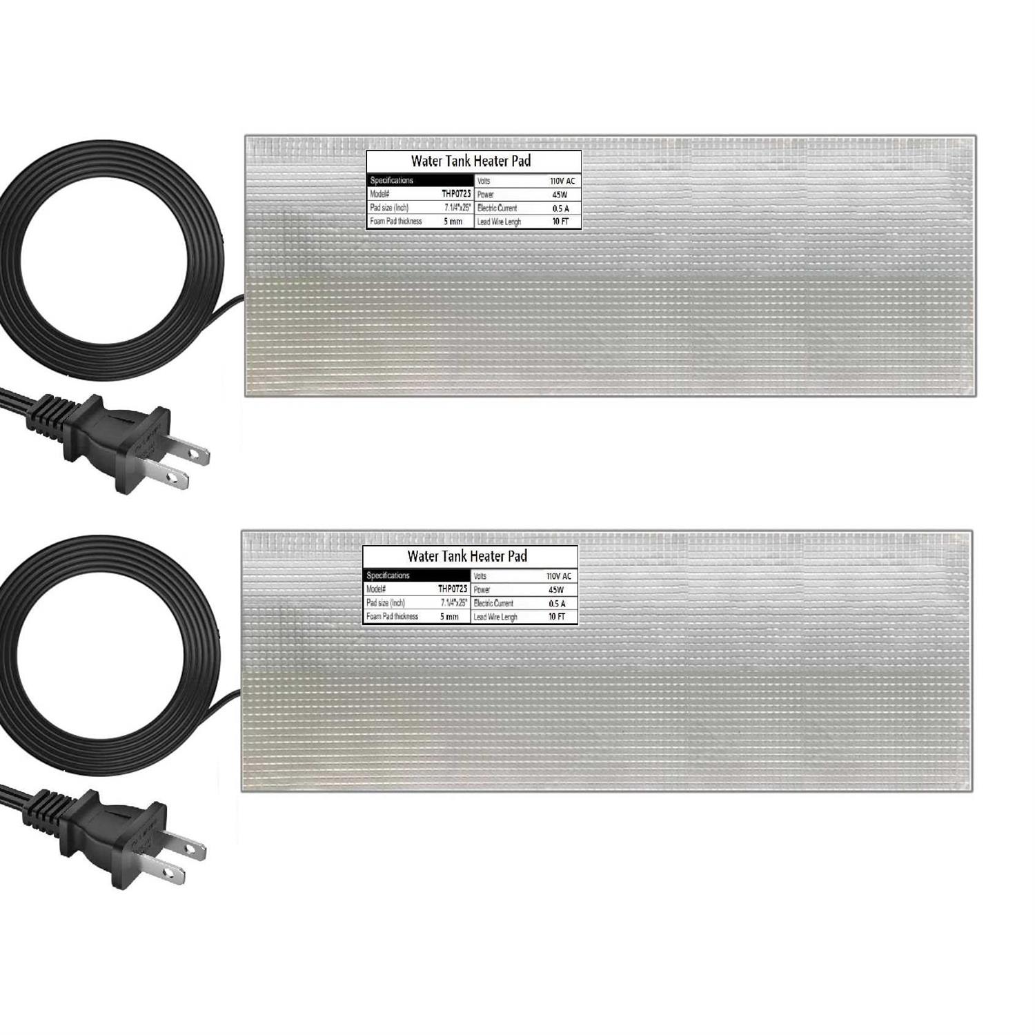 H&G lifestyles RV Holding Tank Heater Pad Use with Up to 50 Gallons Fresh Water 120V Holding Tank Heating Pad with Constant temperature - Healthber
