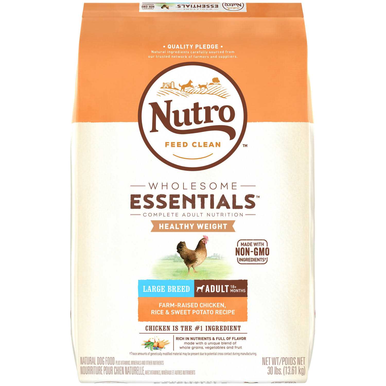 Nutro Wholesome Essentials Healthy Weight Large Breed Adult Farm Raised Chicken - Healthber