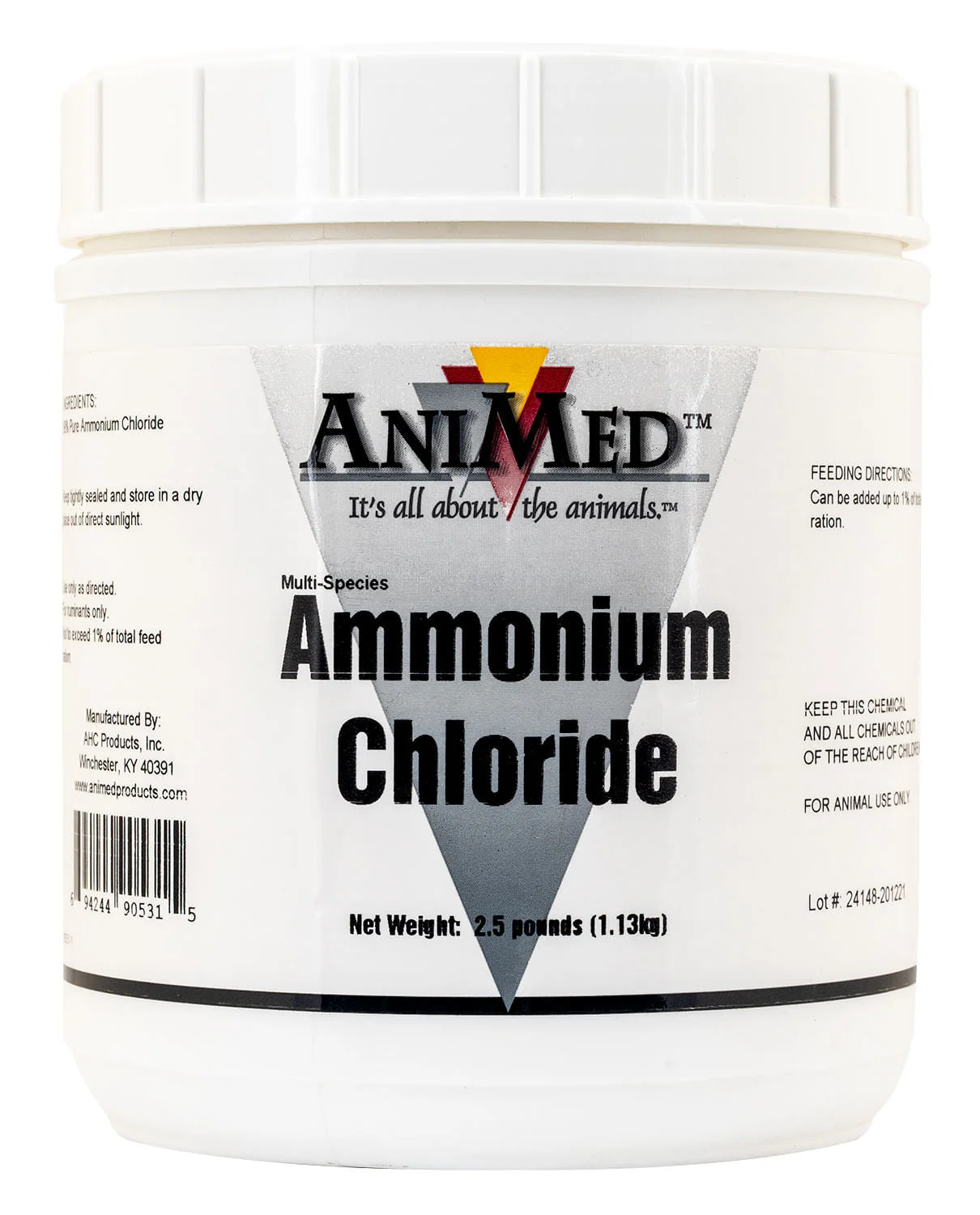 Ammonium Chloride Supplement for Goats, 2.5 lb - Healthber