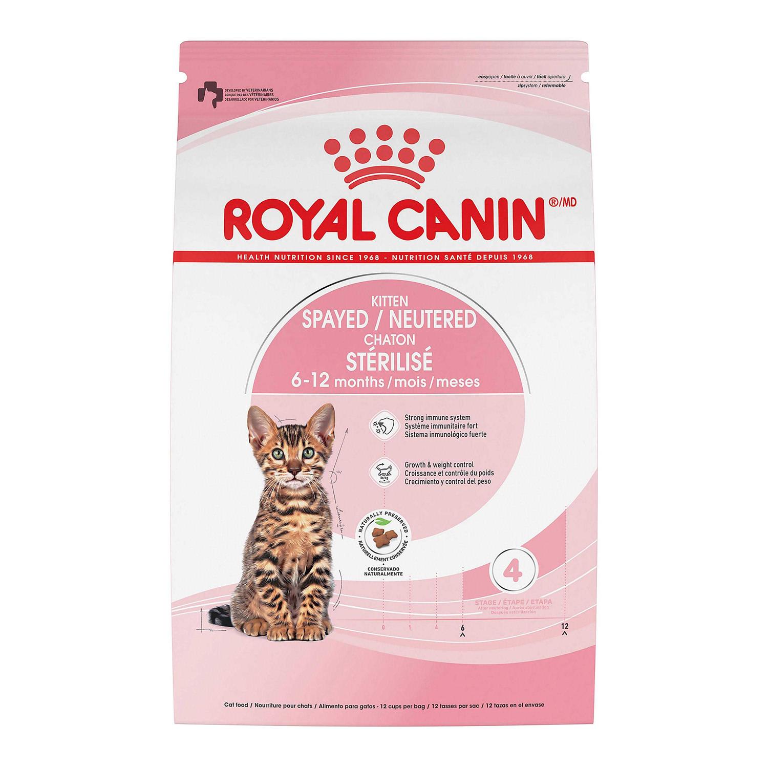 Royal Canin Feline Health Nutrition Kitten Spayed/Neutered Dry Cat Food - Healthber