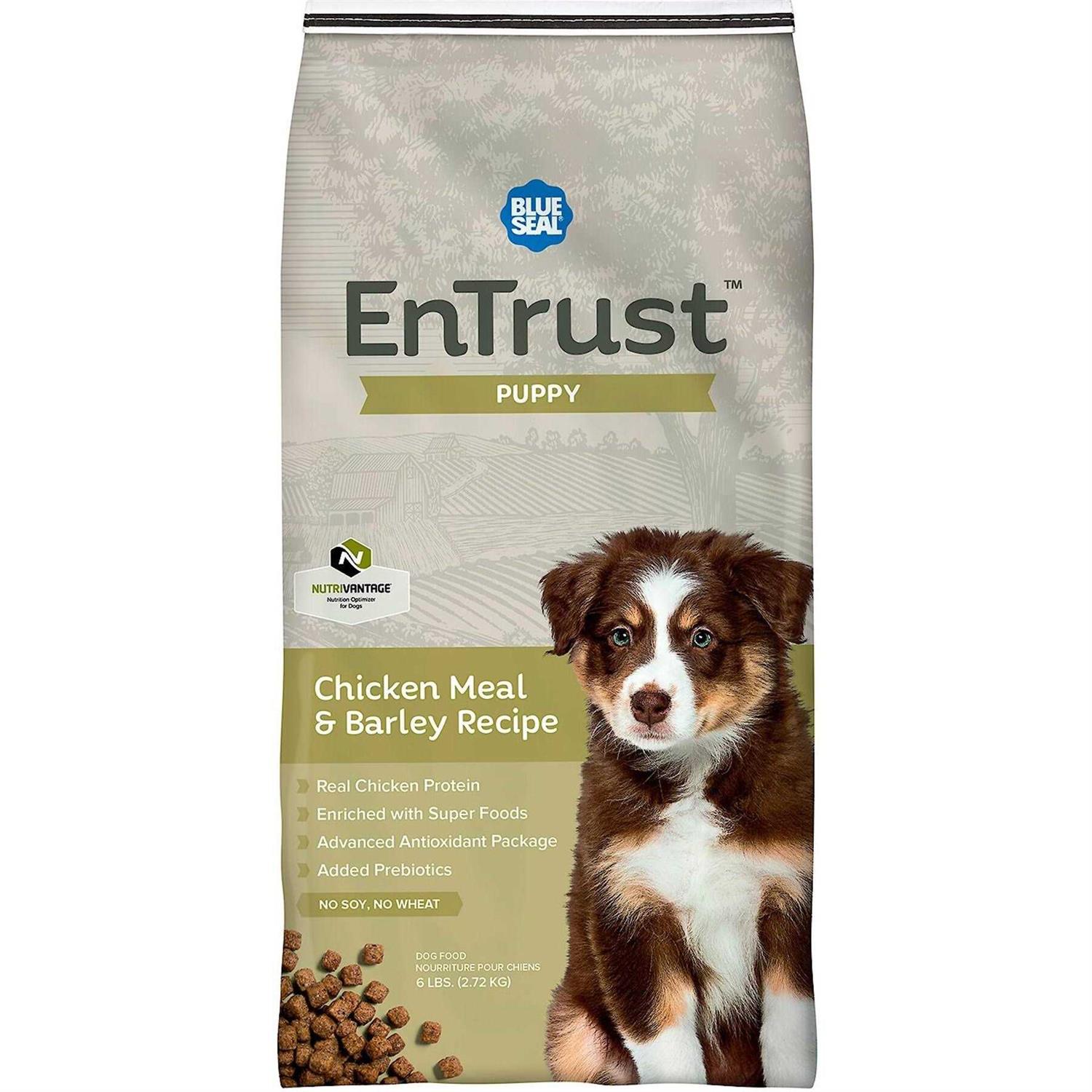 EnTrust Puppy Chicken Meal & Barley Recipe - Healthber