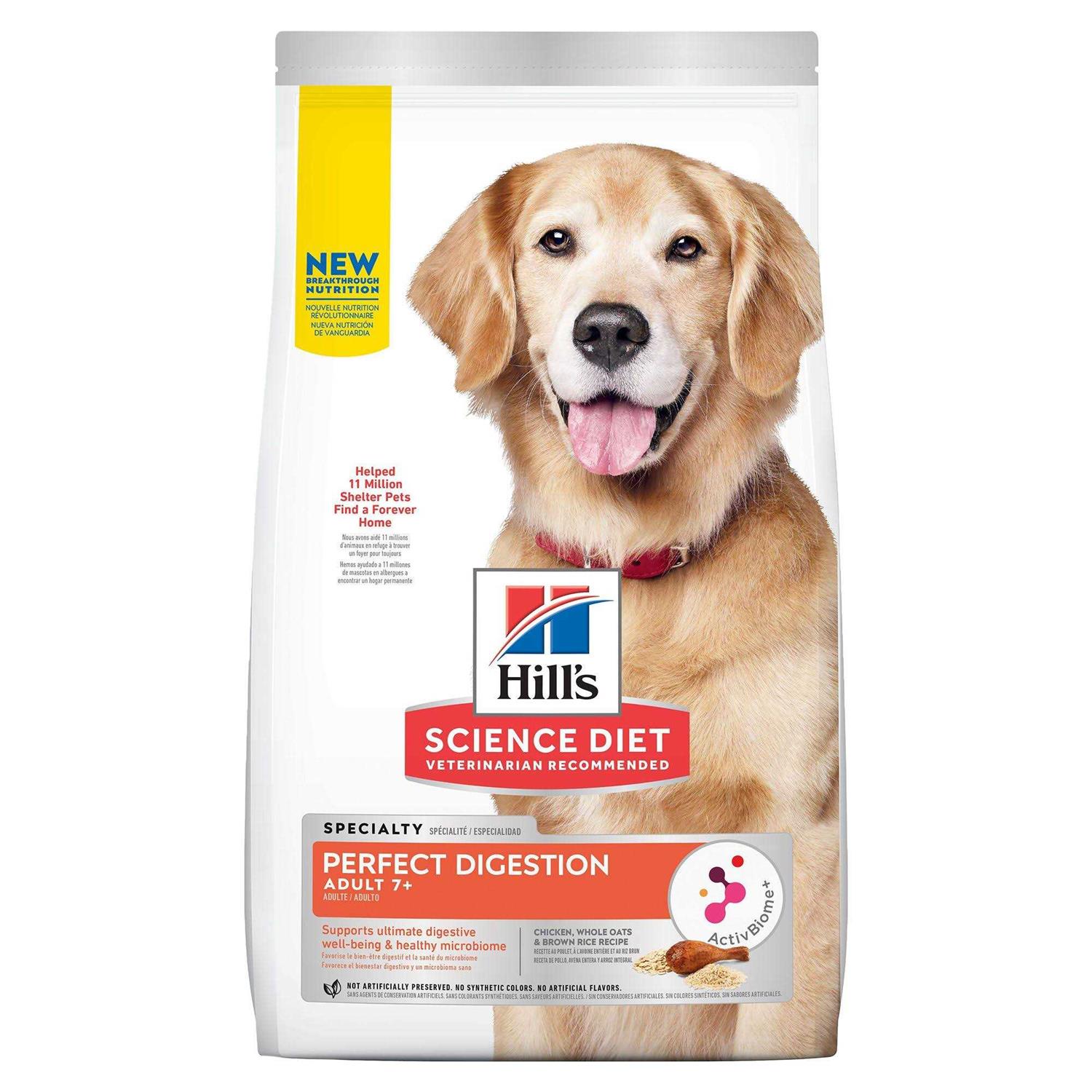 Hill’s Science Diet Adult 7+ Perfect Digestion Chicken Dry Dog Food - Healthber