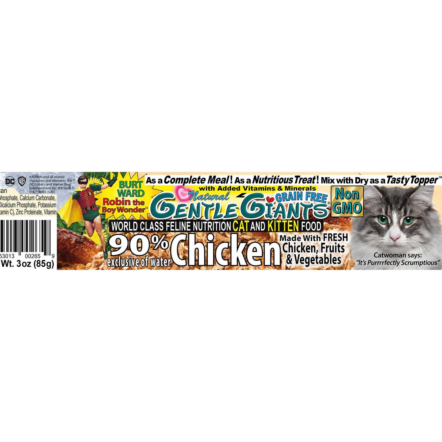 Gentle Giants Natural Non-GMO Chicken Cat & Kitten Can Food - Healthber