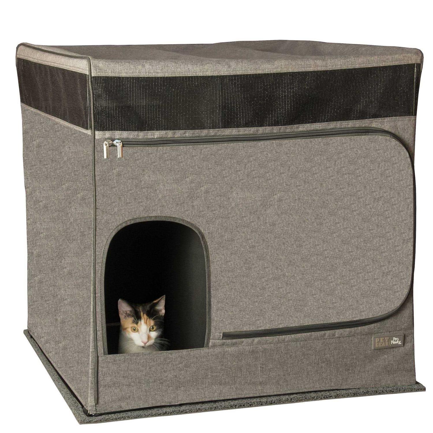 Pet Gear Pro Pawty Cat Litter Box Cover - Healthber
