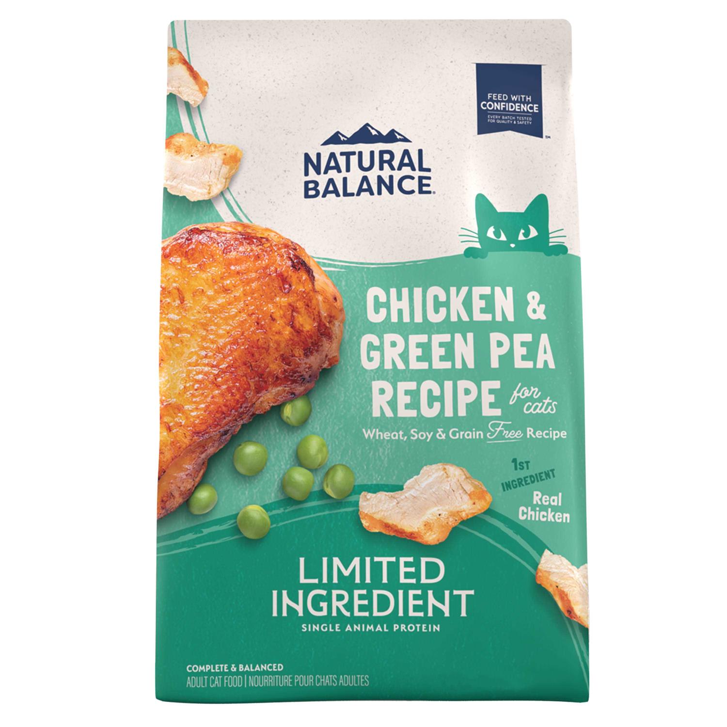 Natural Balance Limited Ingredient Chicken & Green Pea Recipe Grain-Free Dry Cat Food - Healthber