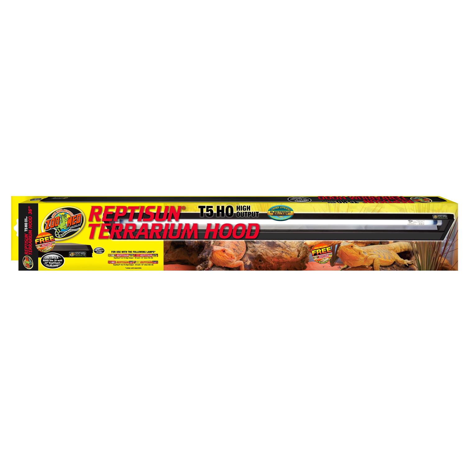 Zoo Med ReptiSun HO T5 Terrarium Hood - Healthber