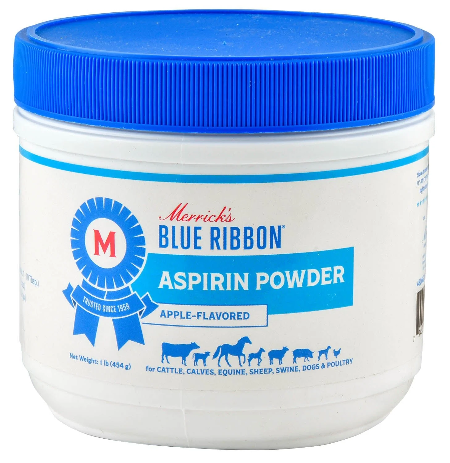 Merrick's Blue Ribbon Aspirin Powder, Apple Flavor, 1 lb - Healthber