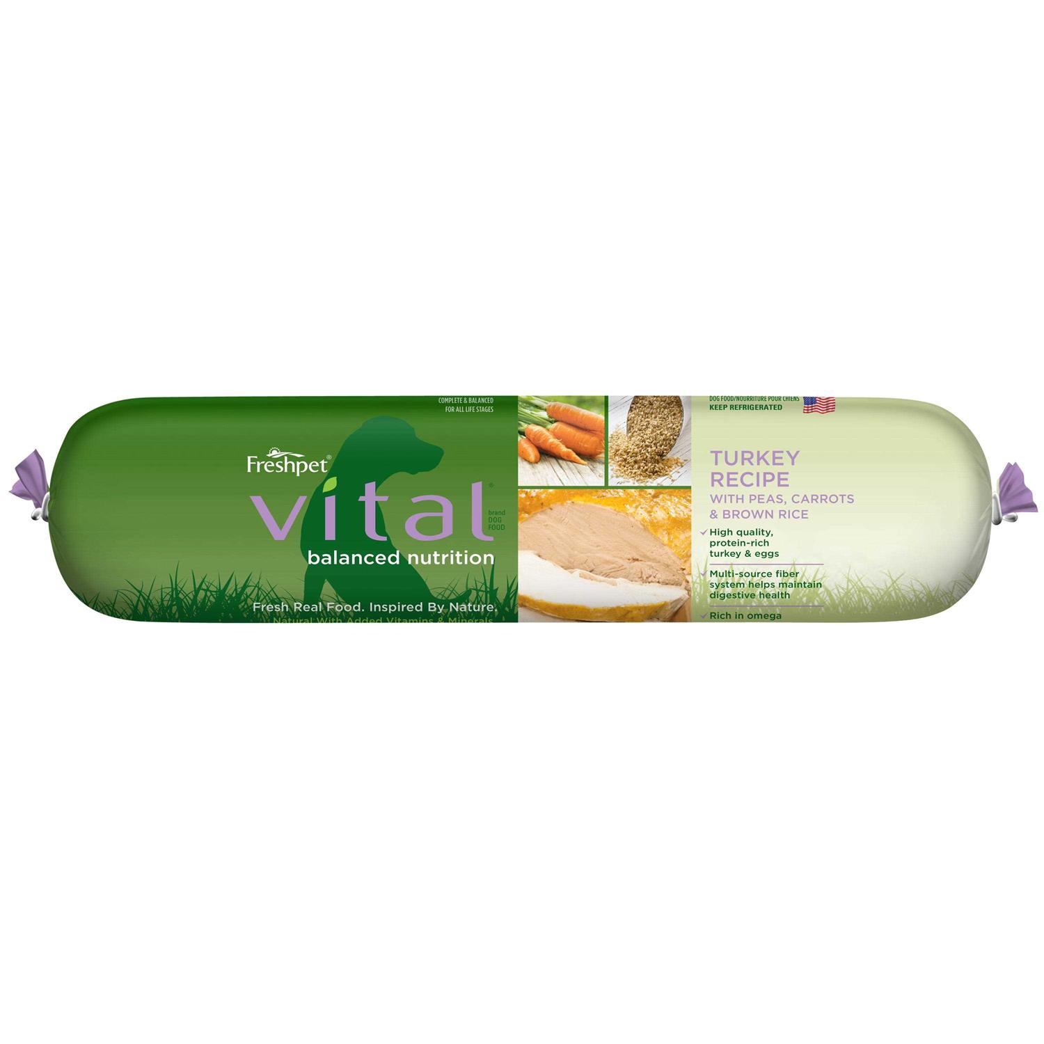 Freshpet Vital Balanced Nutrition Dog Food Turkey - Healthber