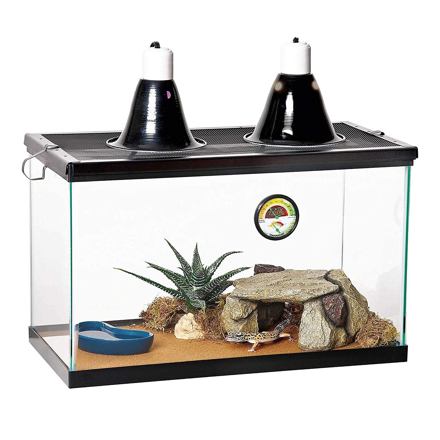 Zilla Desert Reptile Starter Kit 10 with Light and Heat - Healthber
