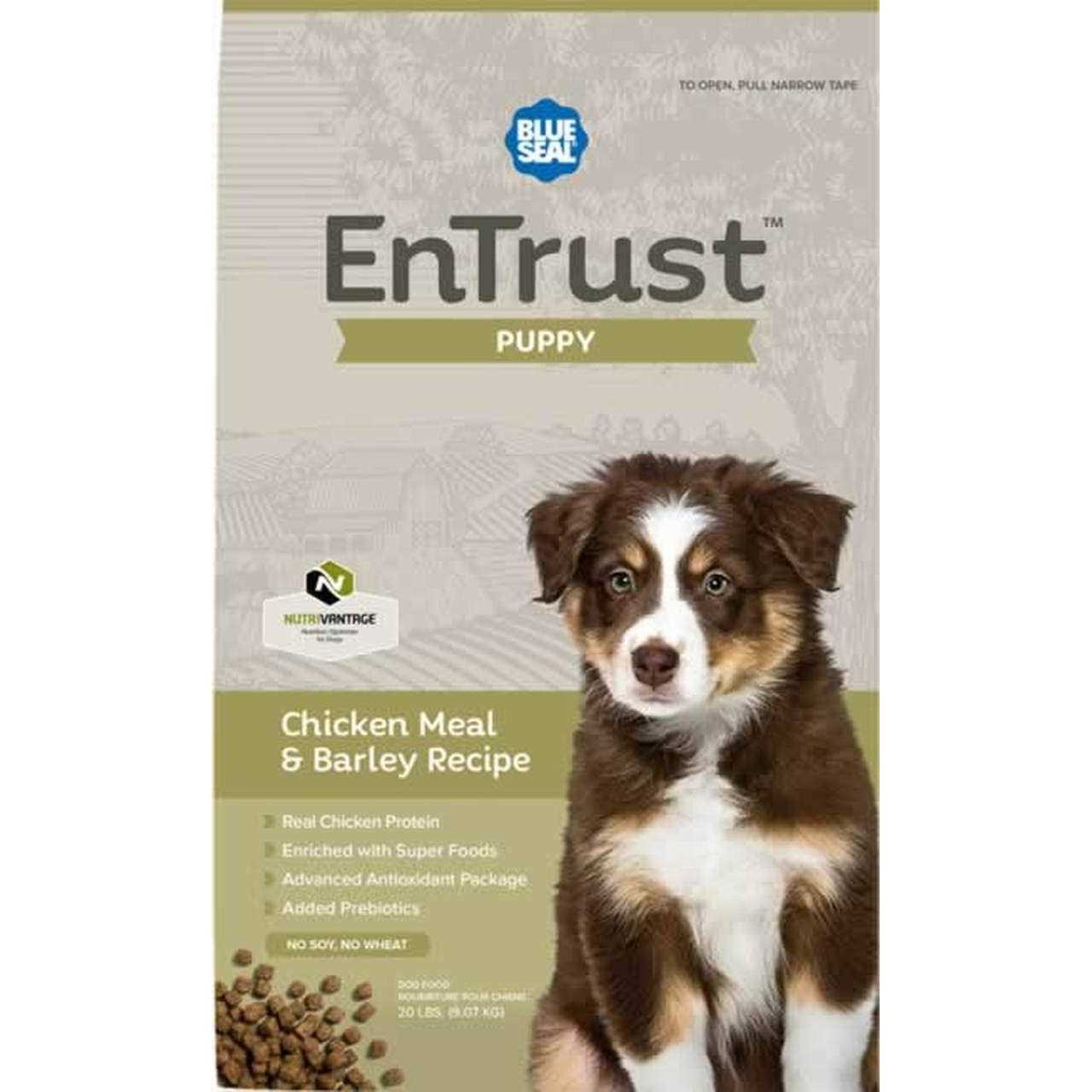 EnTrust Puppy Chicken Meal & Barley Recipe - Healthber
