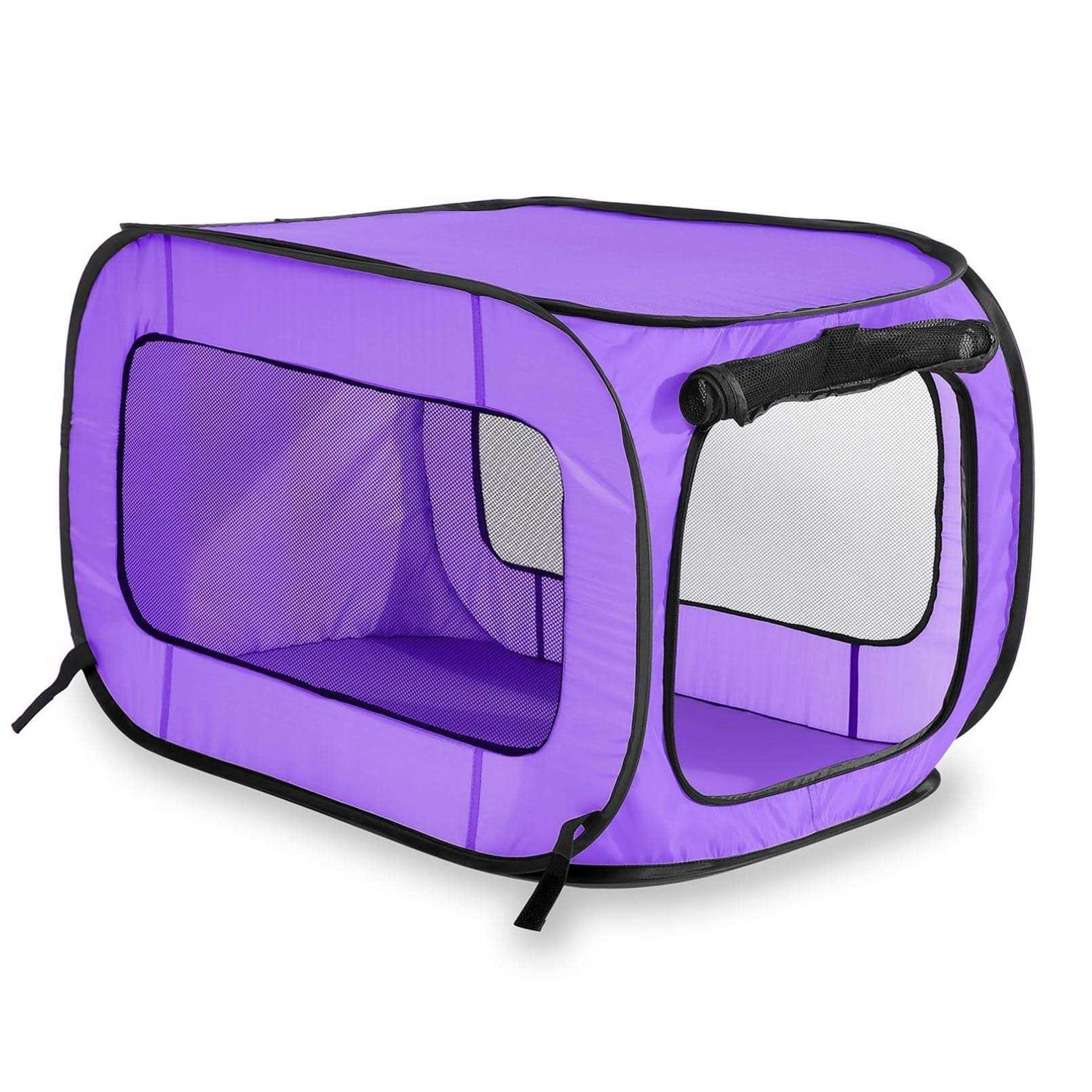 Beatrice Home Fashions Portable Collapsible Pop Up Travel Pet Kennel - Healthber