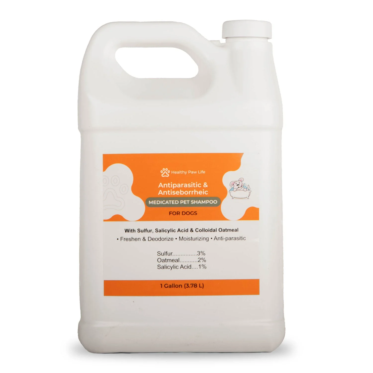 Healthy Paw Life's Sulfur, Salicylic Acid & Oatmeal Shampoo - Healthber