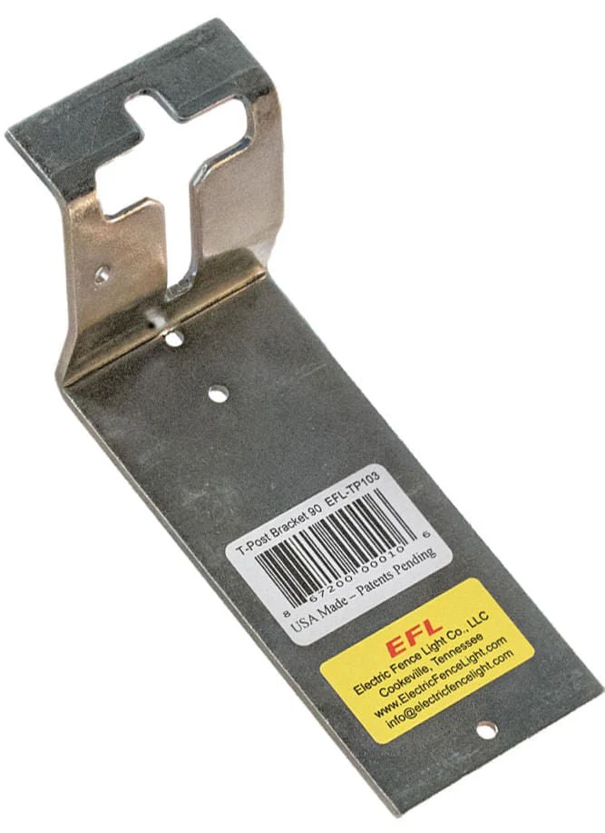 90 Degree T-Post Mounting Bracket - Healthber