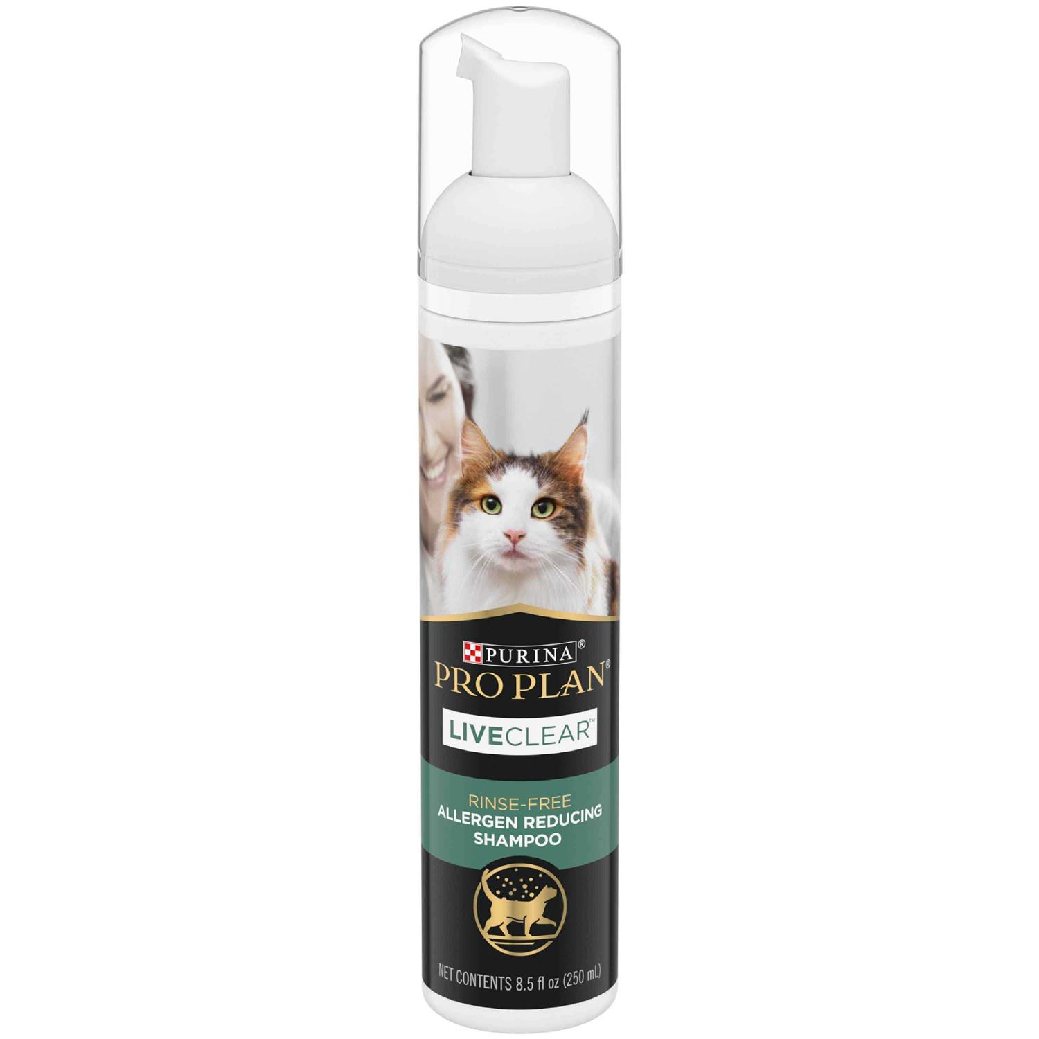 Purina Pro Plan LiveClear Rinse-Free Allergen Reducing Cat Shampoo - Healthber