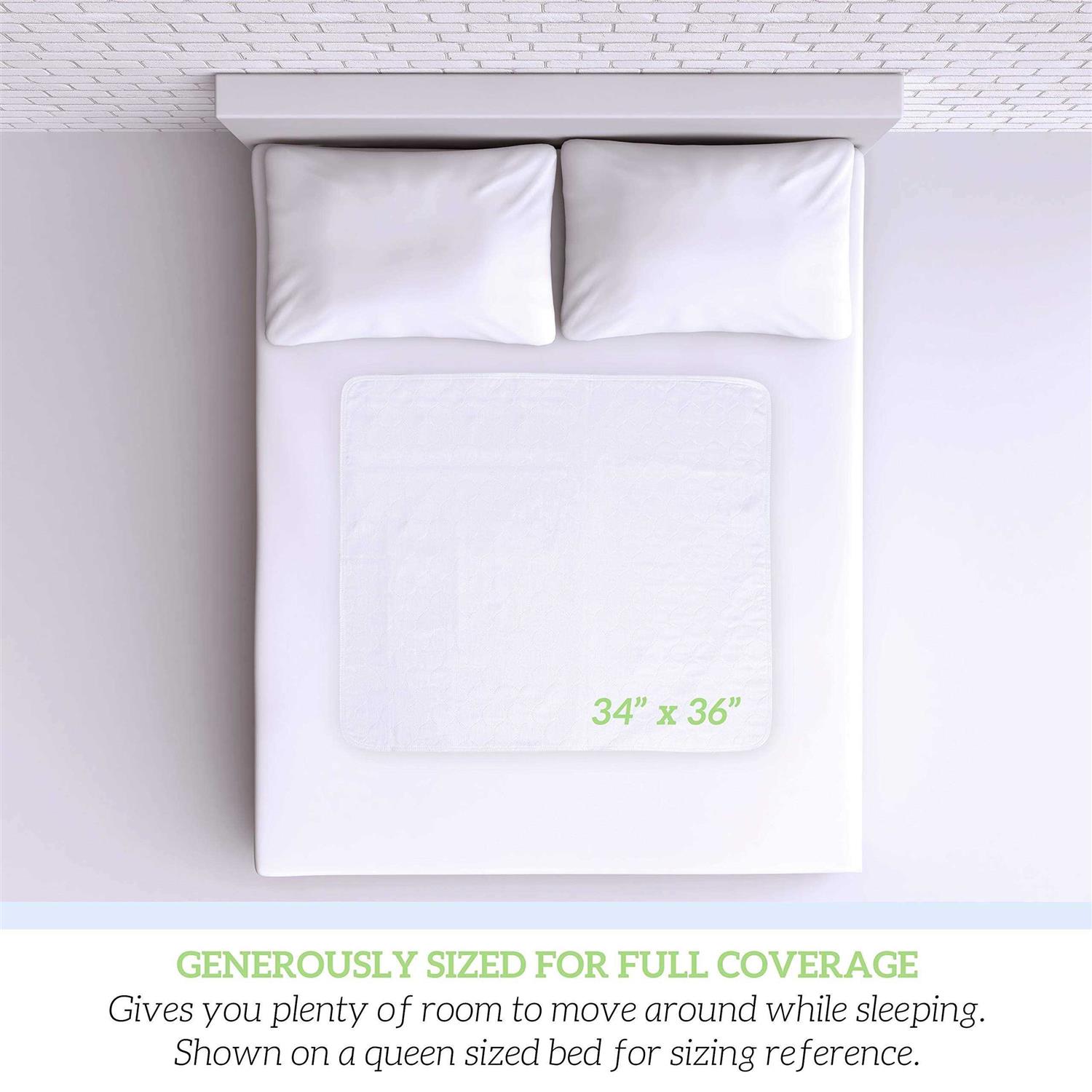 Green Lifestyle Washable Underpads Large Bed Pads for use as Incontinence Bed Pads - Healthber