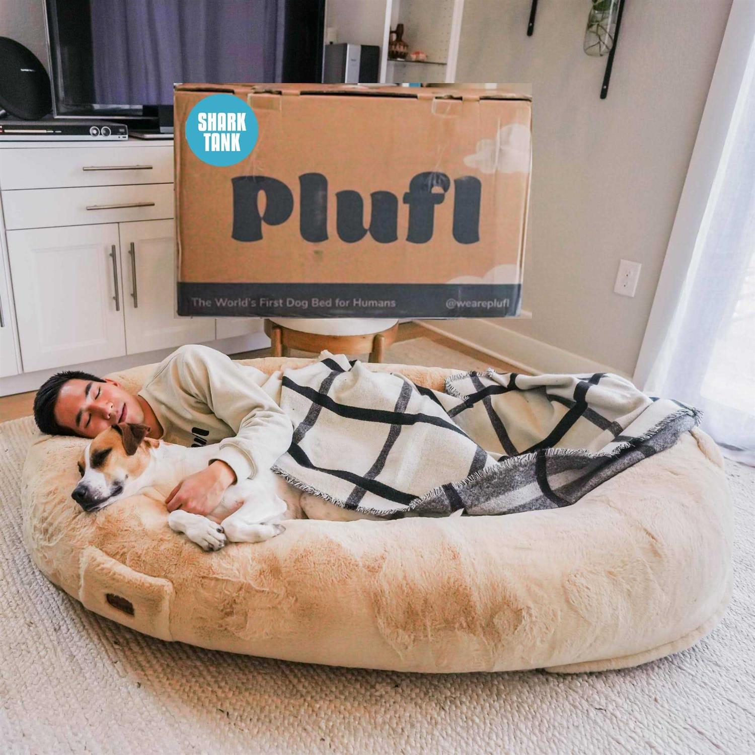 Plufl The Original Human Dog Bed Giant Dog Beds for Humans - Healthber