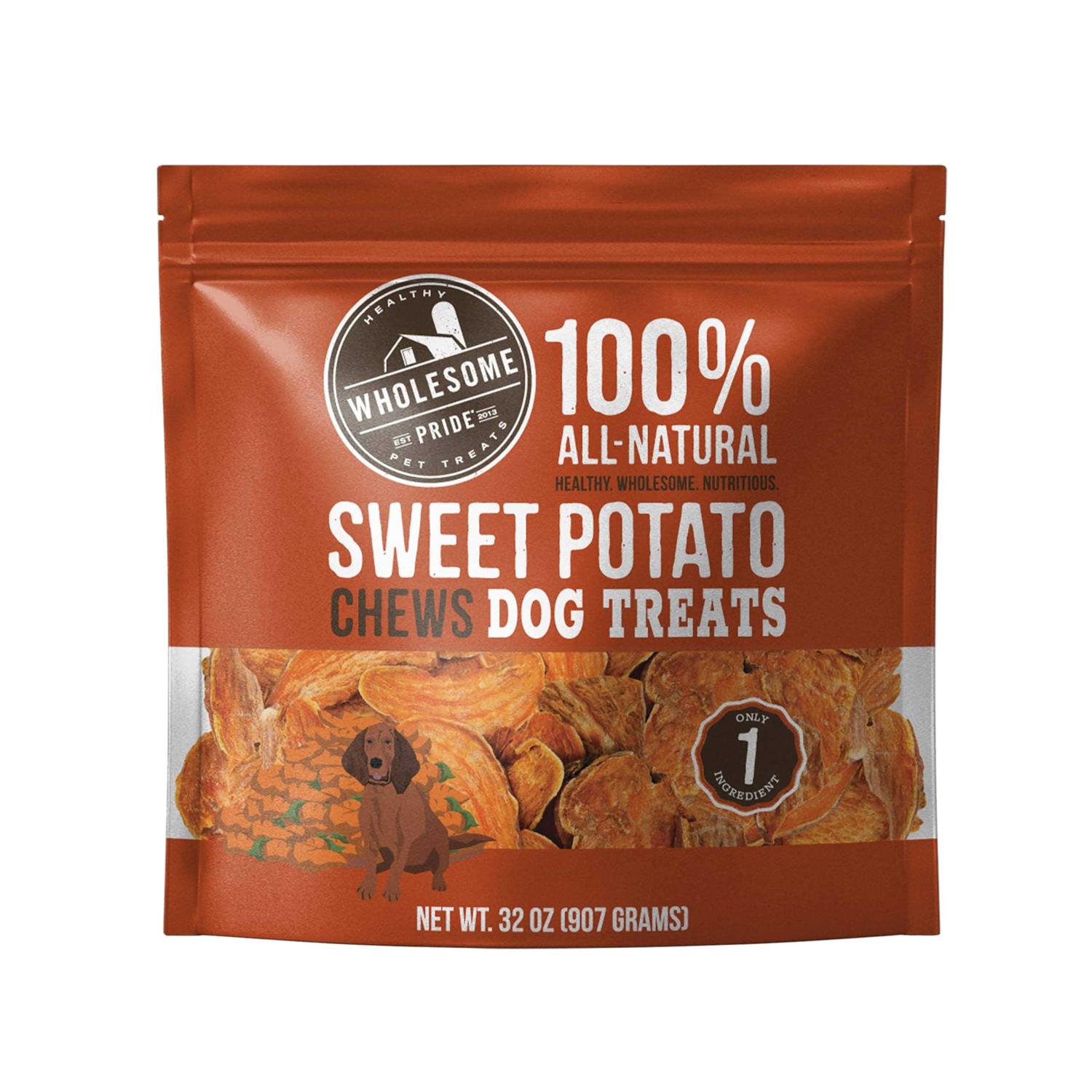 Wholesome Pride Sweet Potato Chews Dog Treats - Healthber