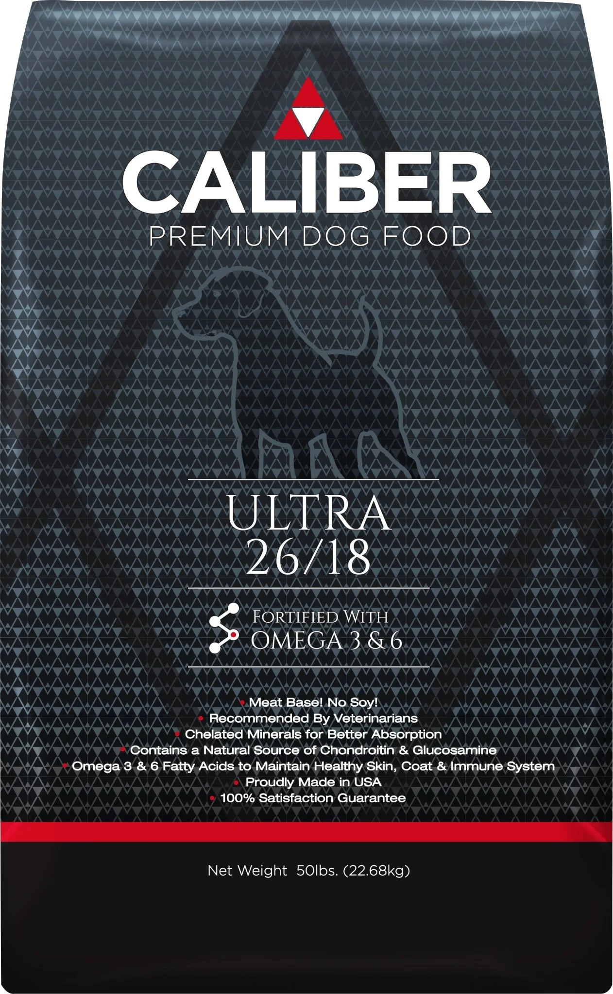 Caliber Ultra 26-18 Premium Dog Food (Black Bag) - Healthber