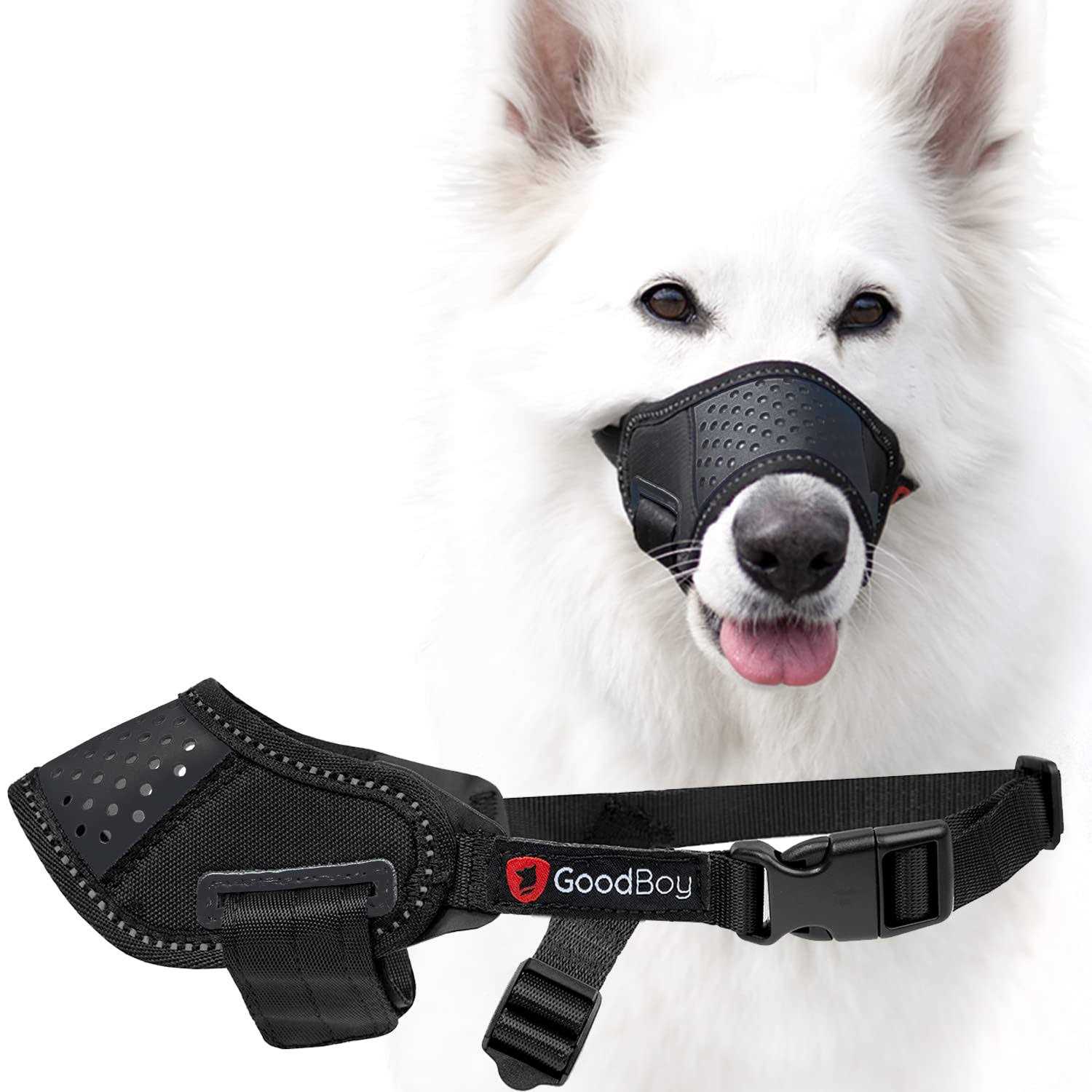 GoodBoy Dog Muzzle That Allows Drinking and Panting, Prevents Biting - Healthber
