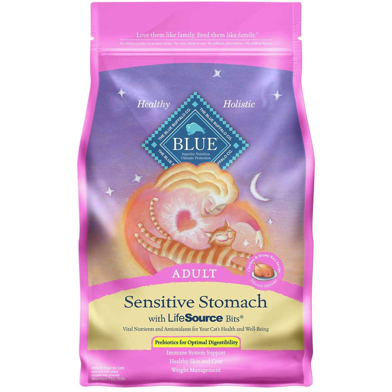 Blue Sensitive Stomach Adult Cat Dry Food - Healthber
