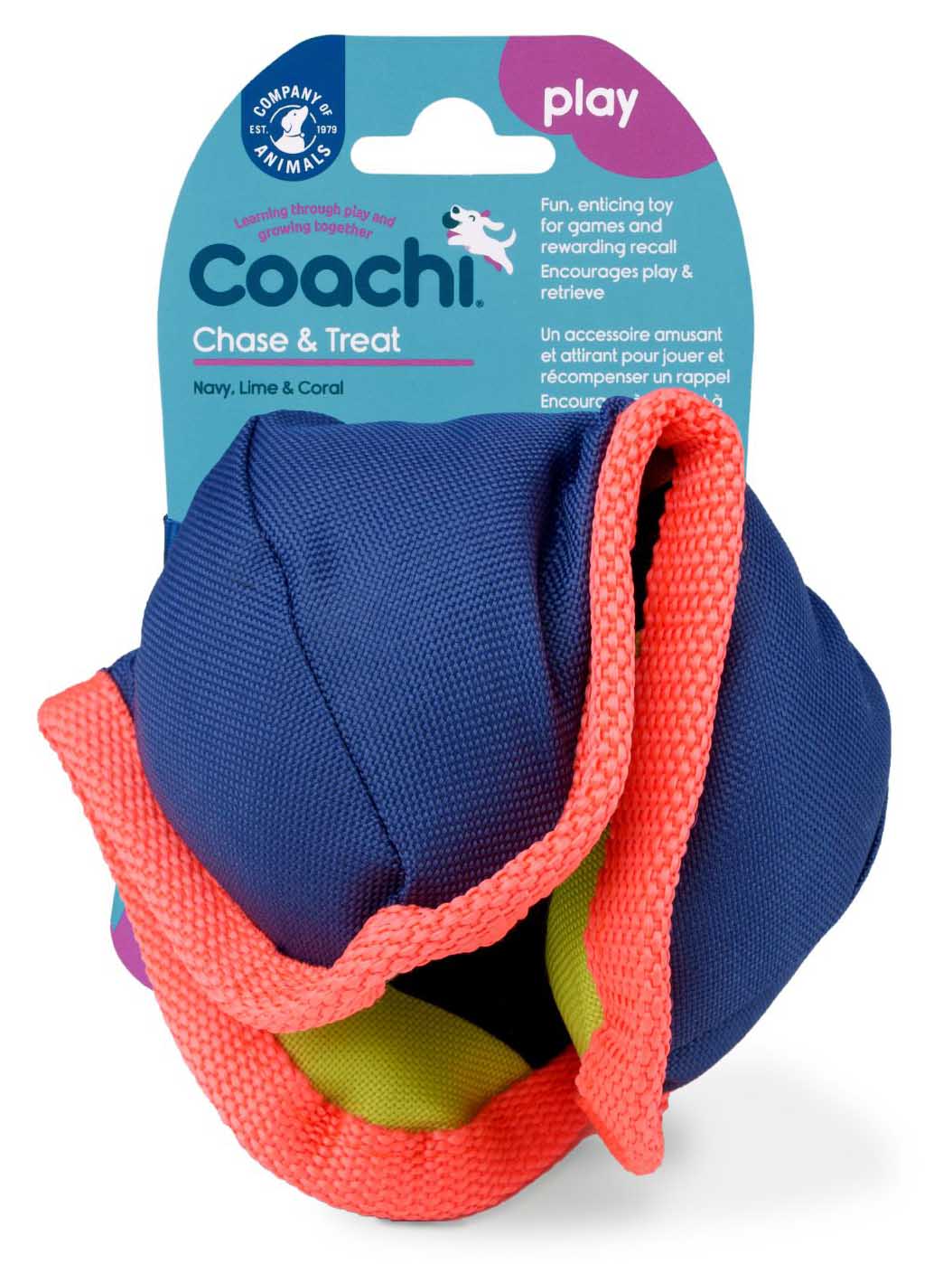 Coachi Chase & Treat Navy, Lime & Coral - Healthber