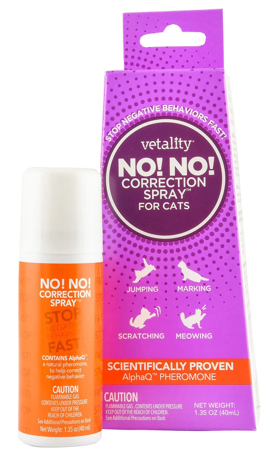 No! No! Correction Spray for Cats, 1.35 oz - Healthber