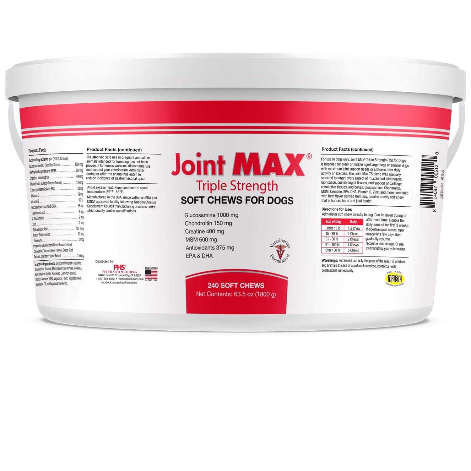 Joint MAX Triple Strength Soft Chews - Healthber