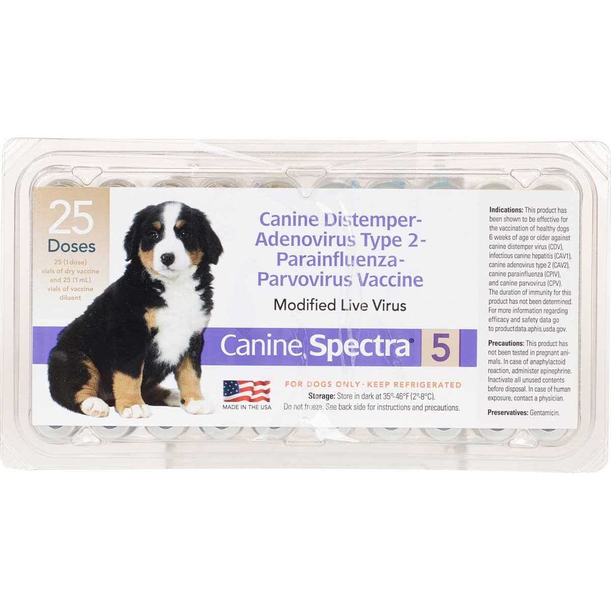 Canine Spectra 5 Dog Vaccine - Healthber