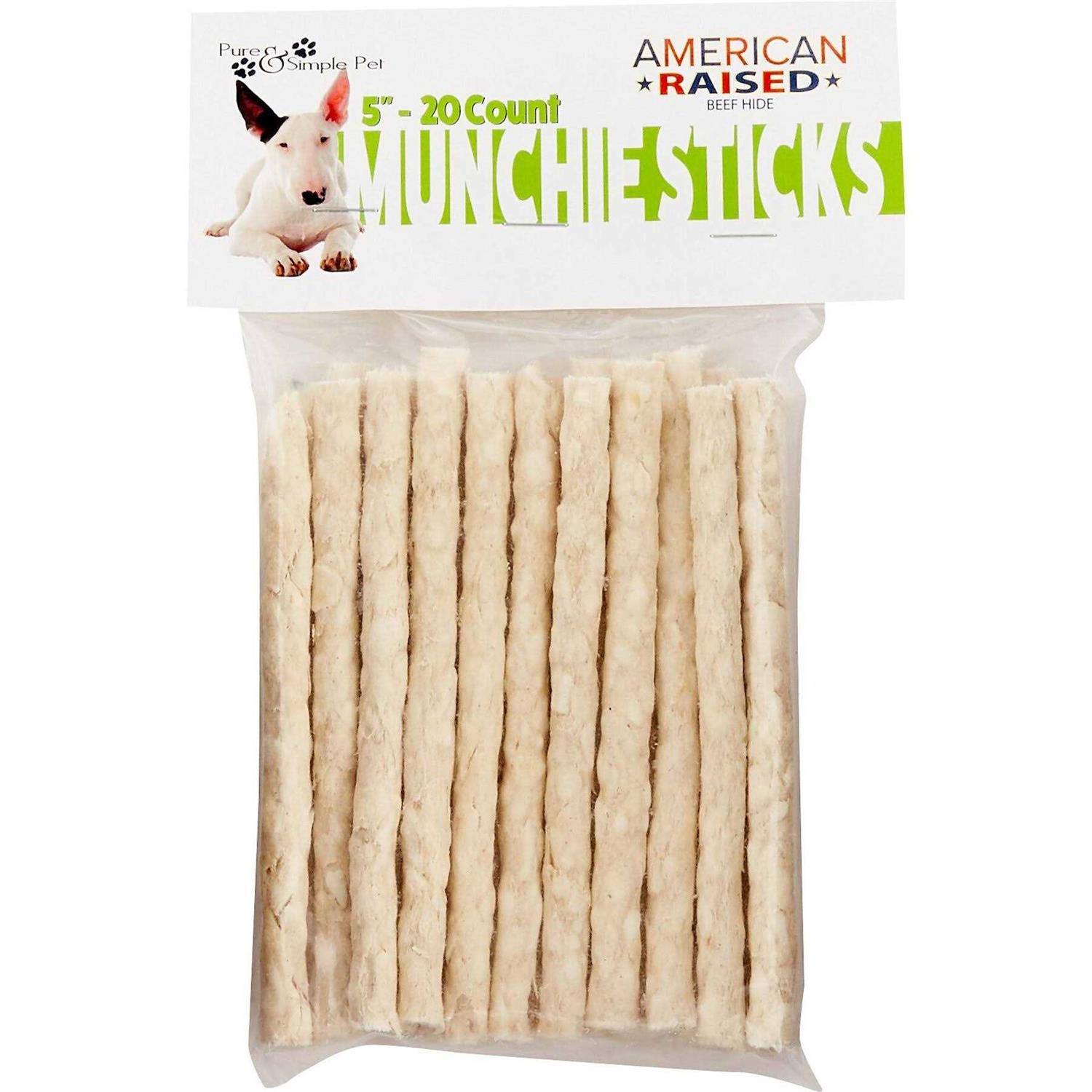 Pure & Simple Pet 5 inch Munchie Sticks - Healthber