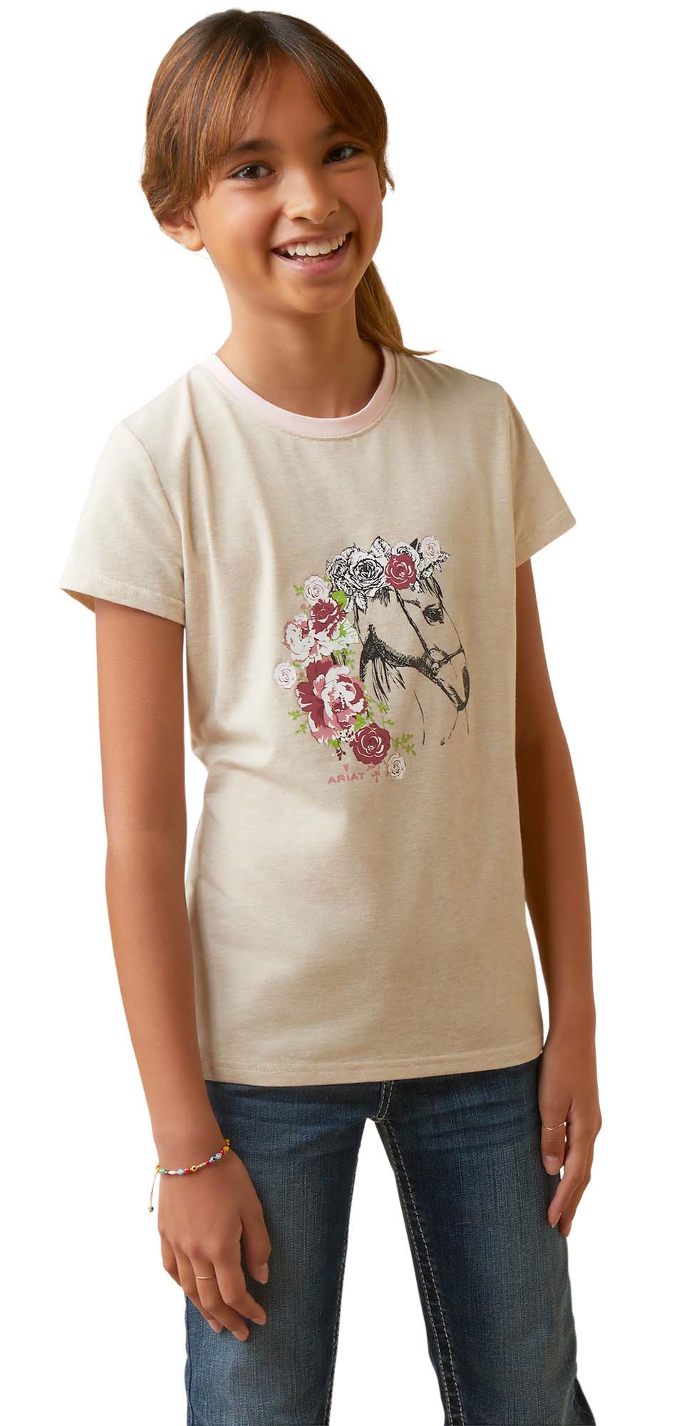 Ariat Girls Flora T-Shirt - Healthber