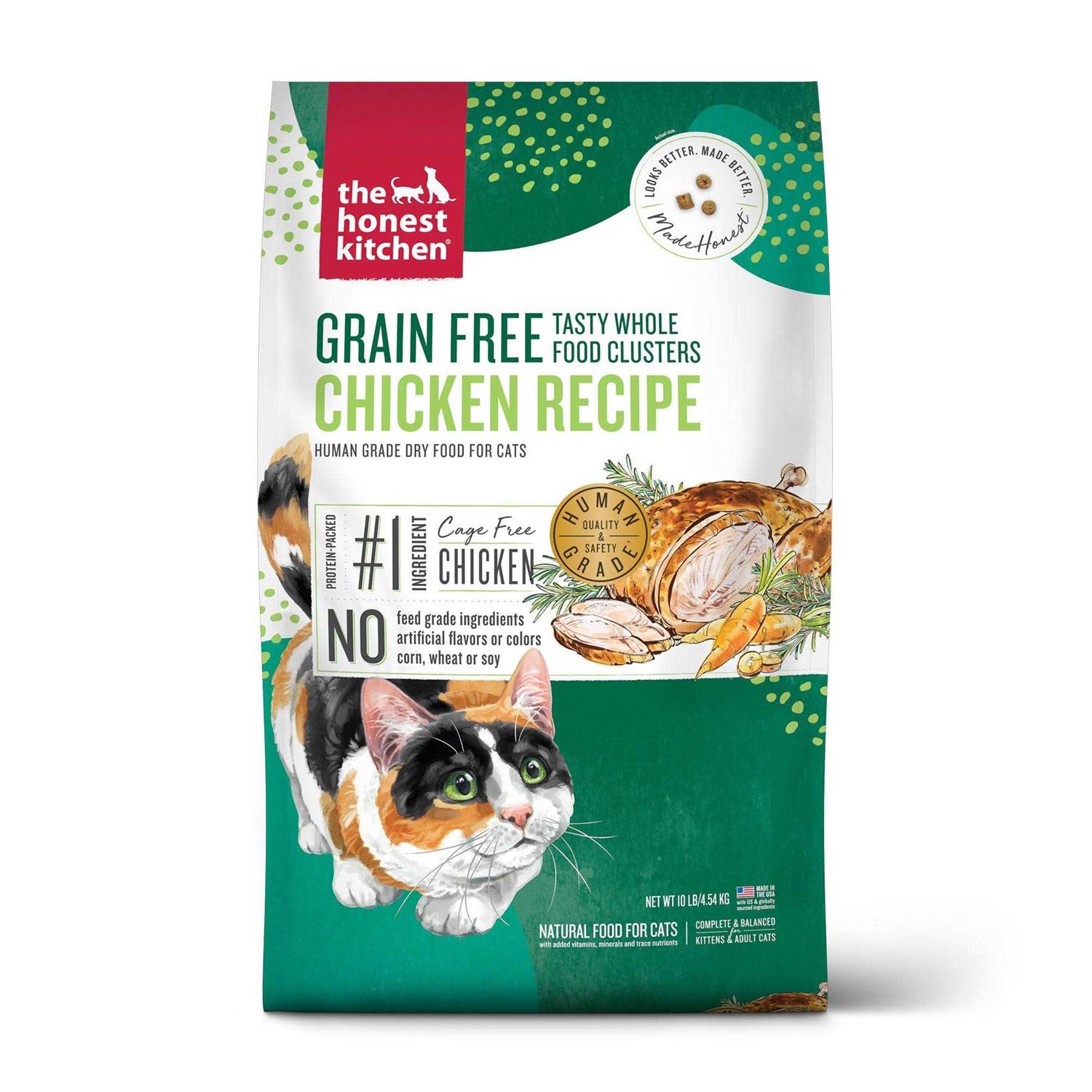 The Honest Kitchen Grain-Free Chicken Whole Food Clusters Dry Cat Food - Healthber