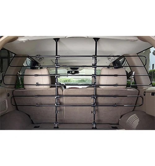 Universal 6-Bar Vehicle Pet Barrier, Black - Healthber