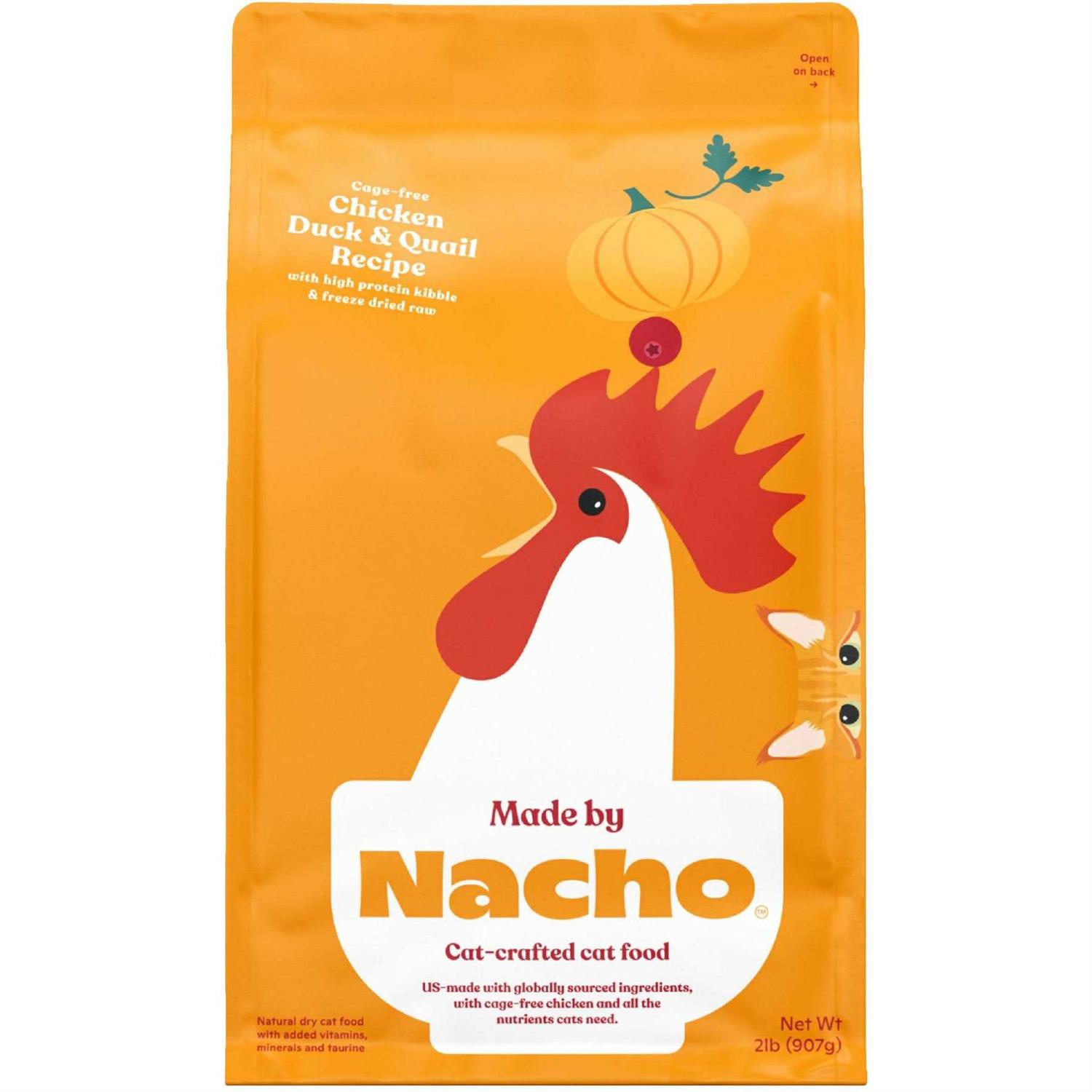 Made by Nacho Dry Cat Food with Freeze Dried Raw Kibble - Healthber