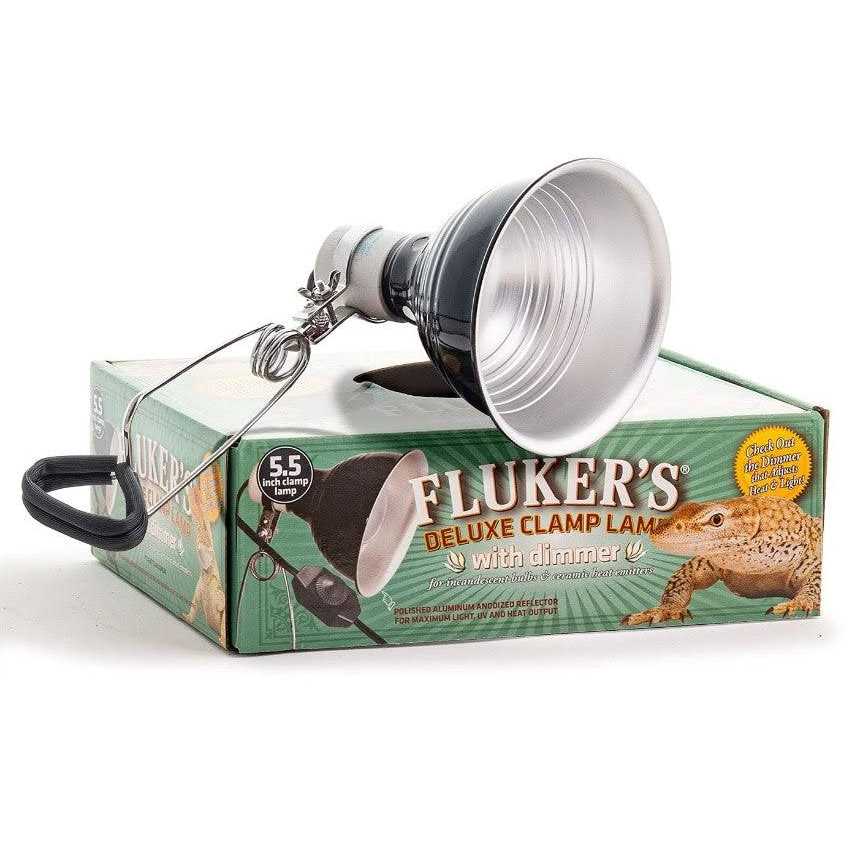Flukers Clamp Lamp with Dimmer - Healthber