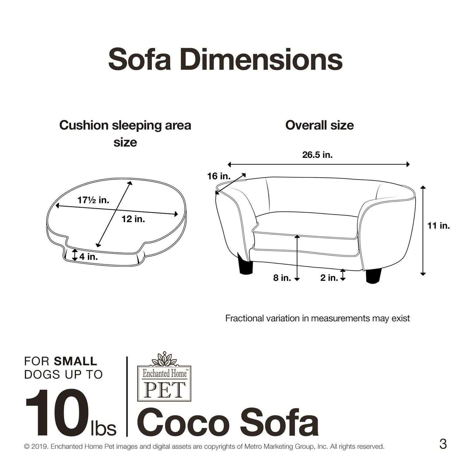 Enchanted Home Pet Coco Pet Sofa - Healthber