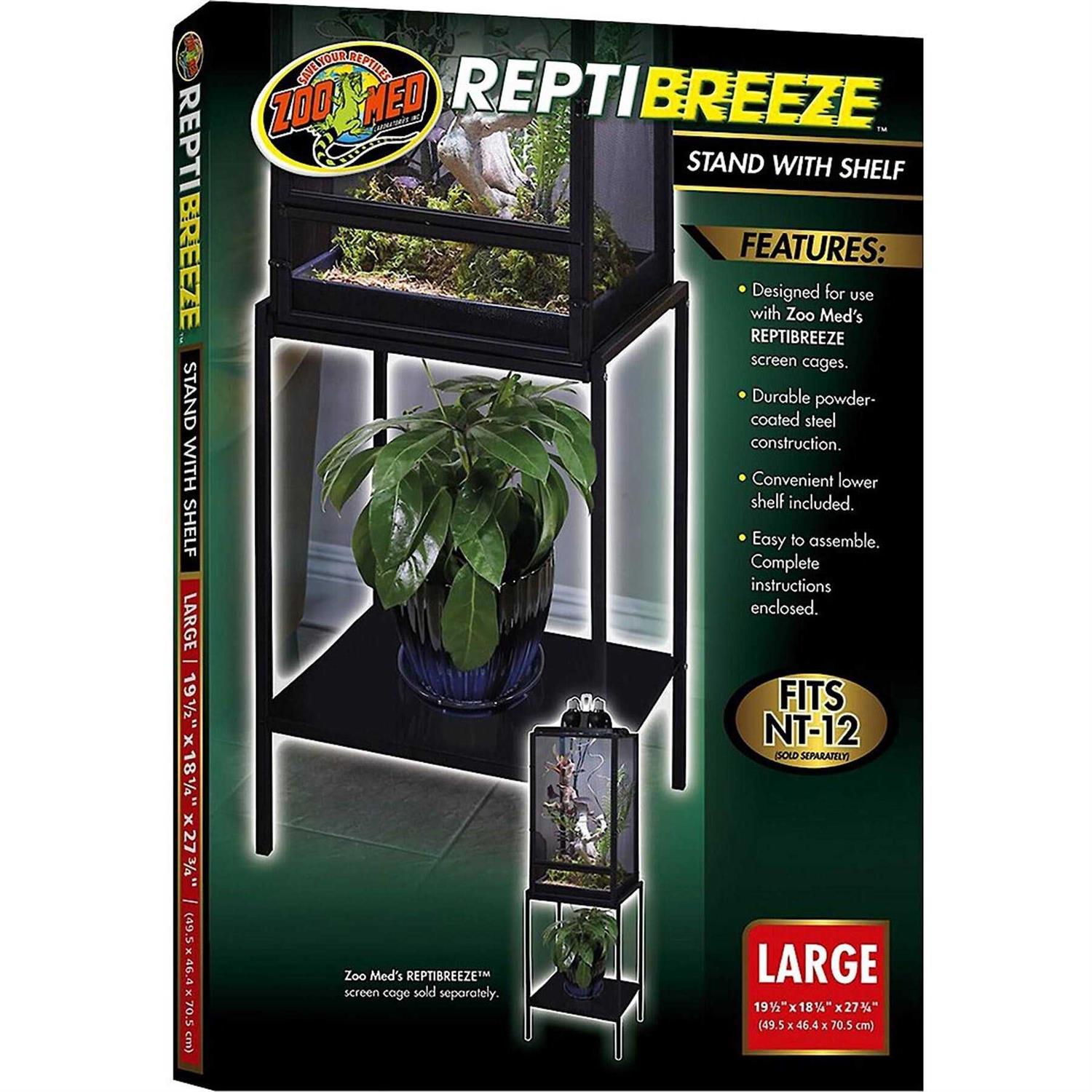Zoo Med ReptiBreeze Stand with Shelf - Healthber
