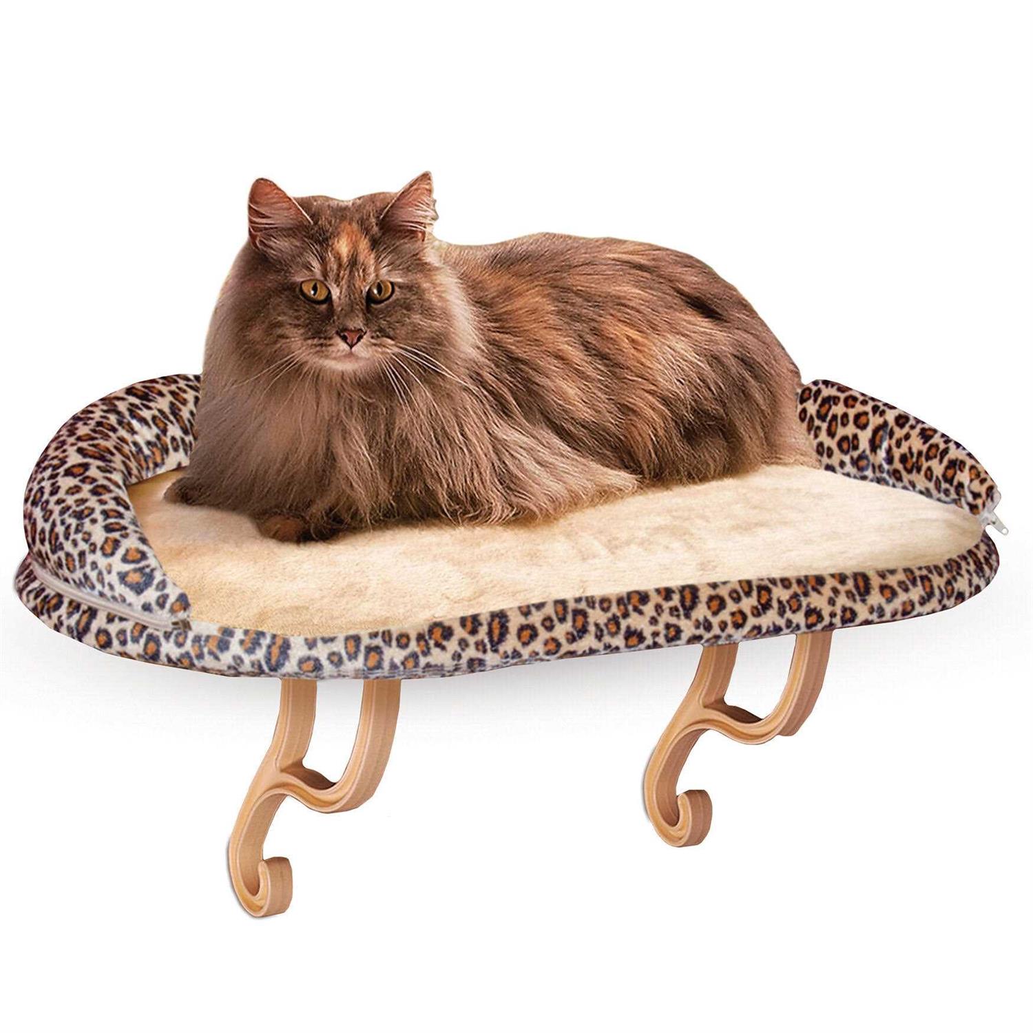 K&H Pet Products Deluxe Kitty Sill with Bolster - Healthber