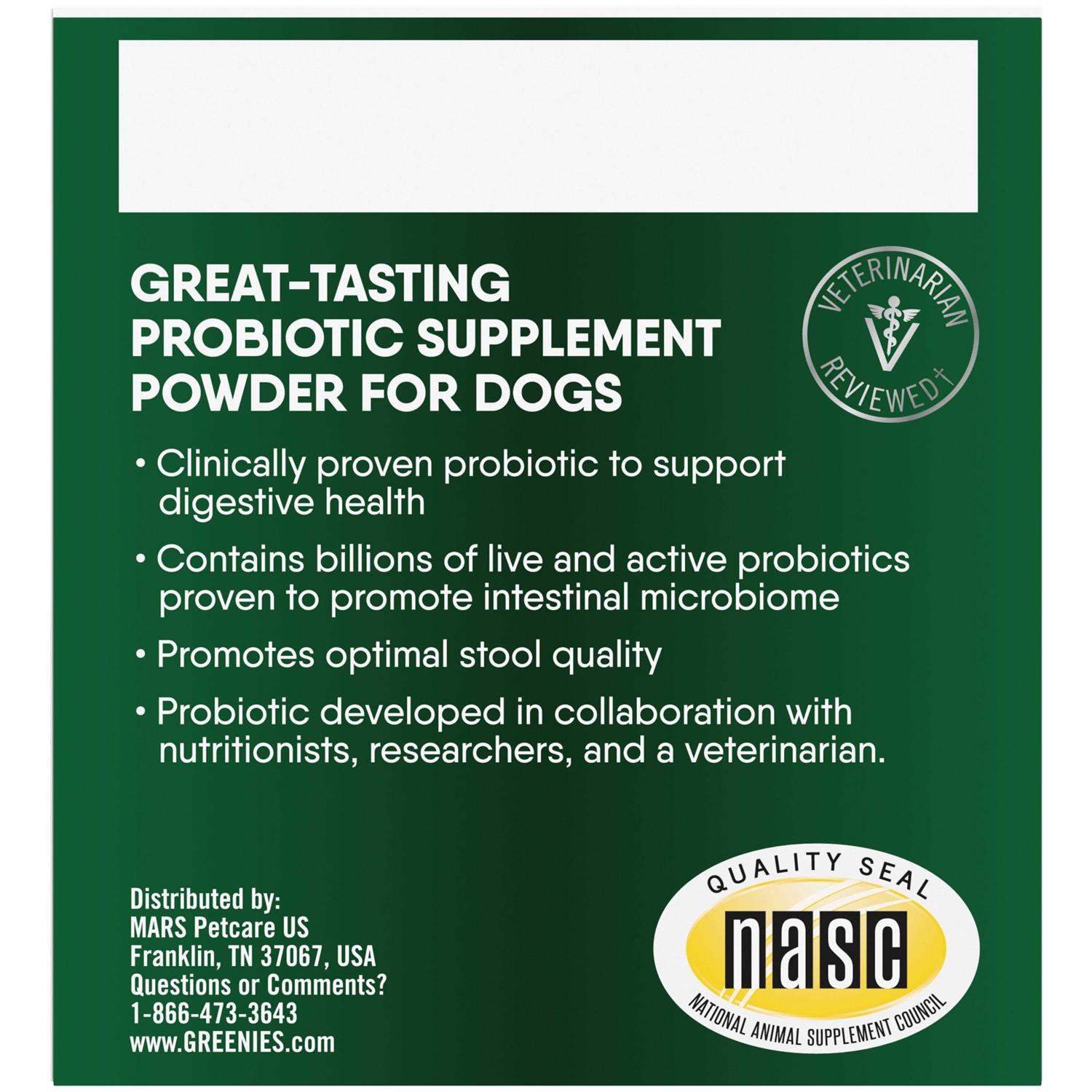 Greenies Digestive Probiotic Supplement Powder for Dogs - Healthber