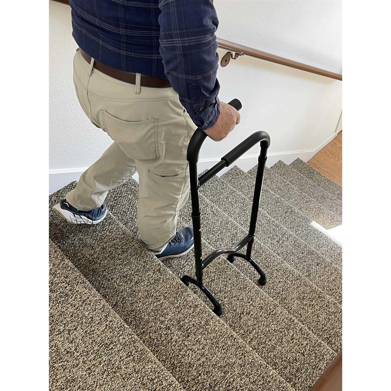 Rock Steady Cane Stair Assist Cane - Healthber