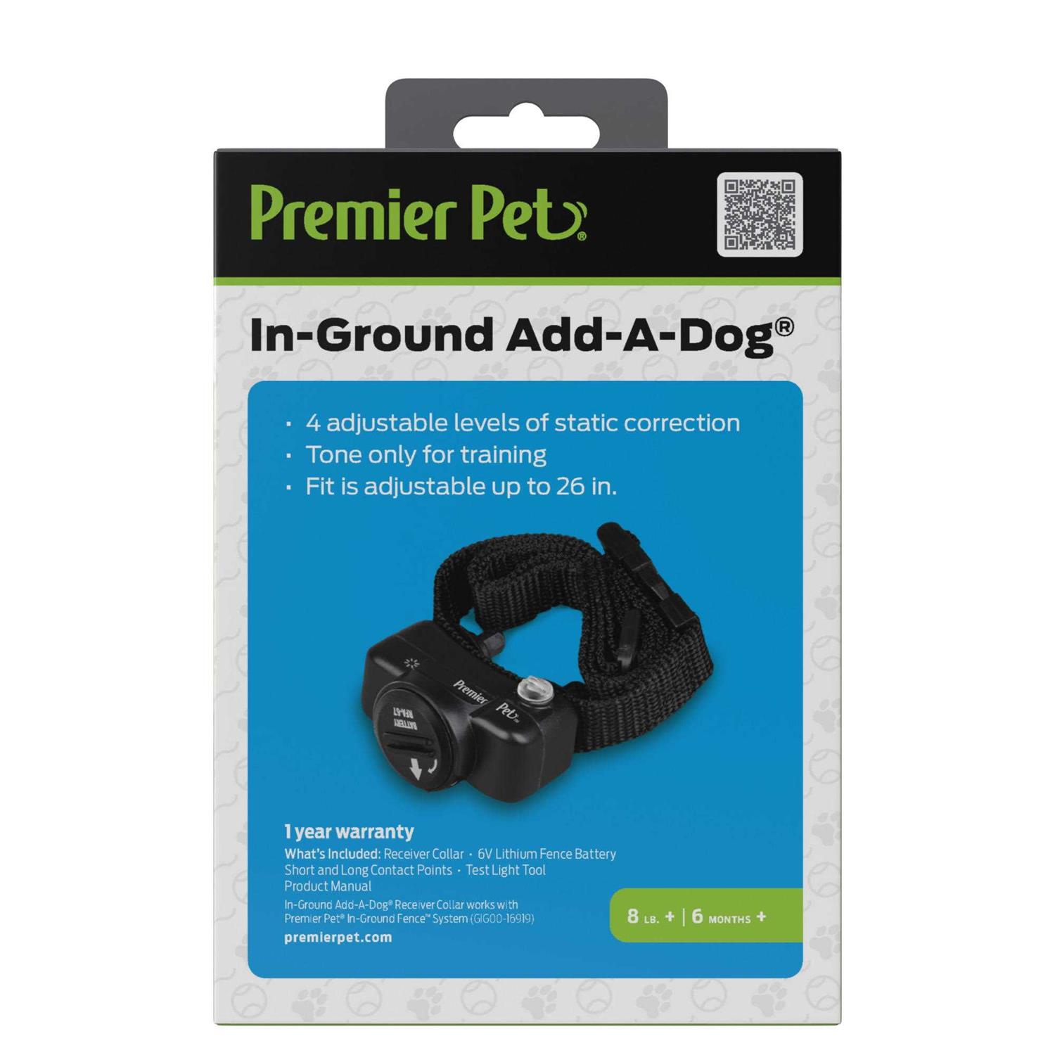 Premier Pet In-Ground Add-A-Dog Adds Unlimited Dogs to Premier Pet In-Ground Fence, Additional or Replacement Collar - Healthber