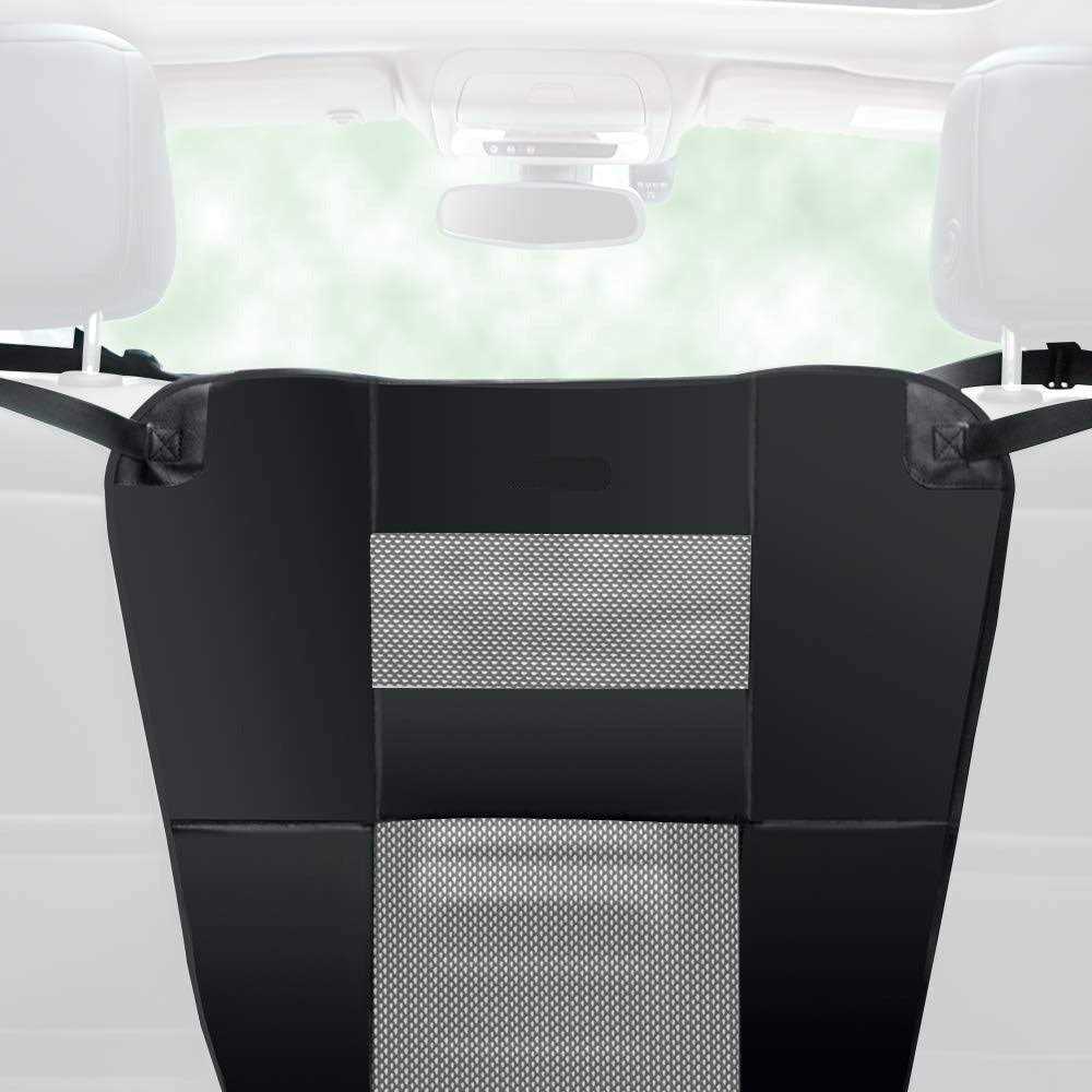 Wellbro Dog Car Backseat Barrier, Padded and Durable Nylon Net Pet Barrier - Healthber